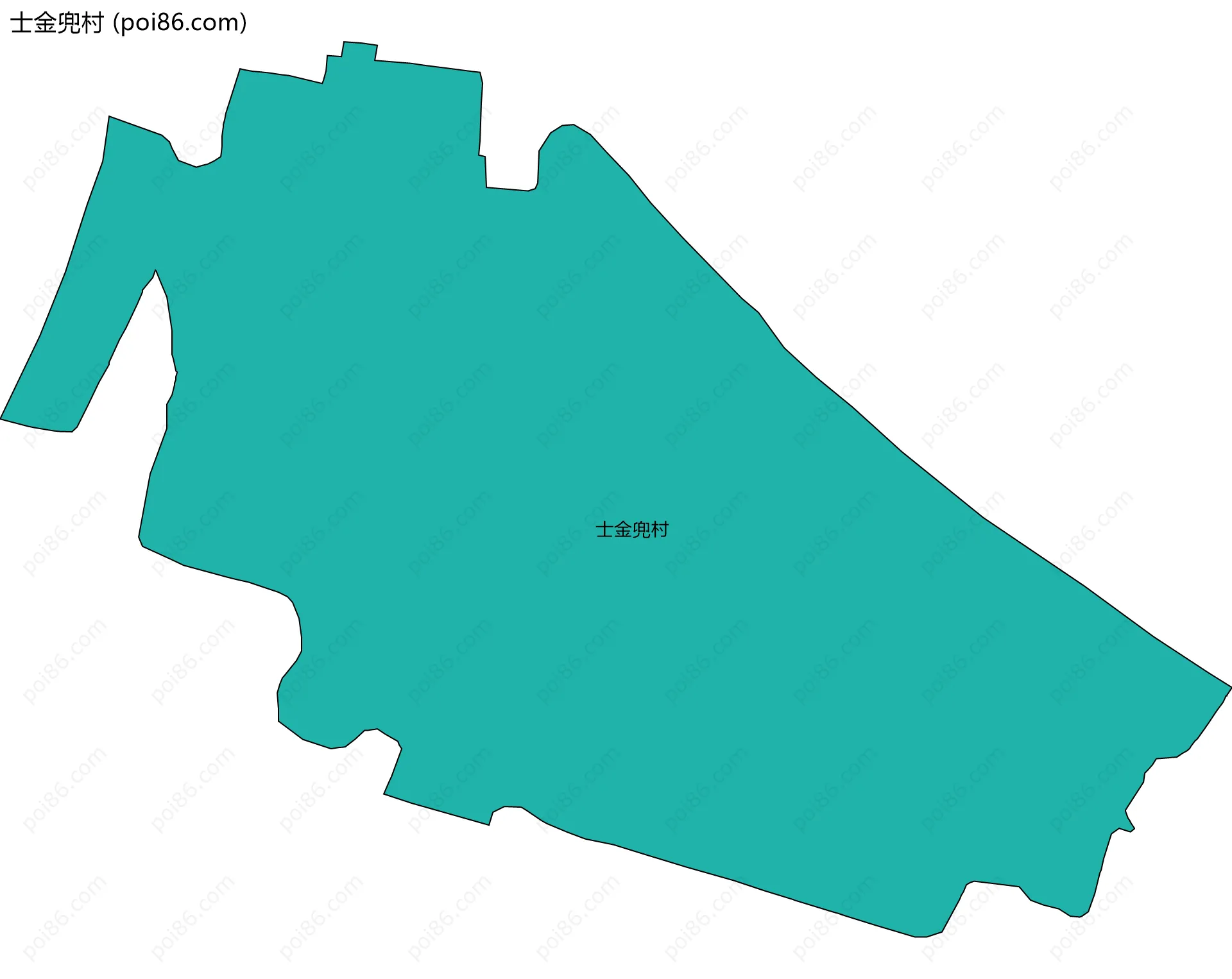 士金兜村边界地图