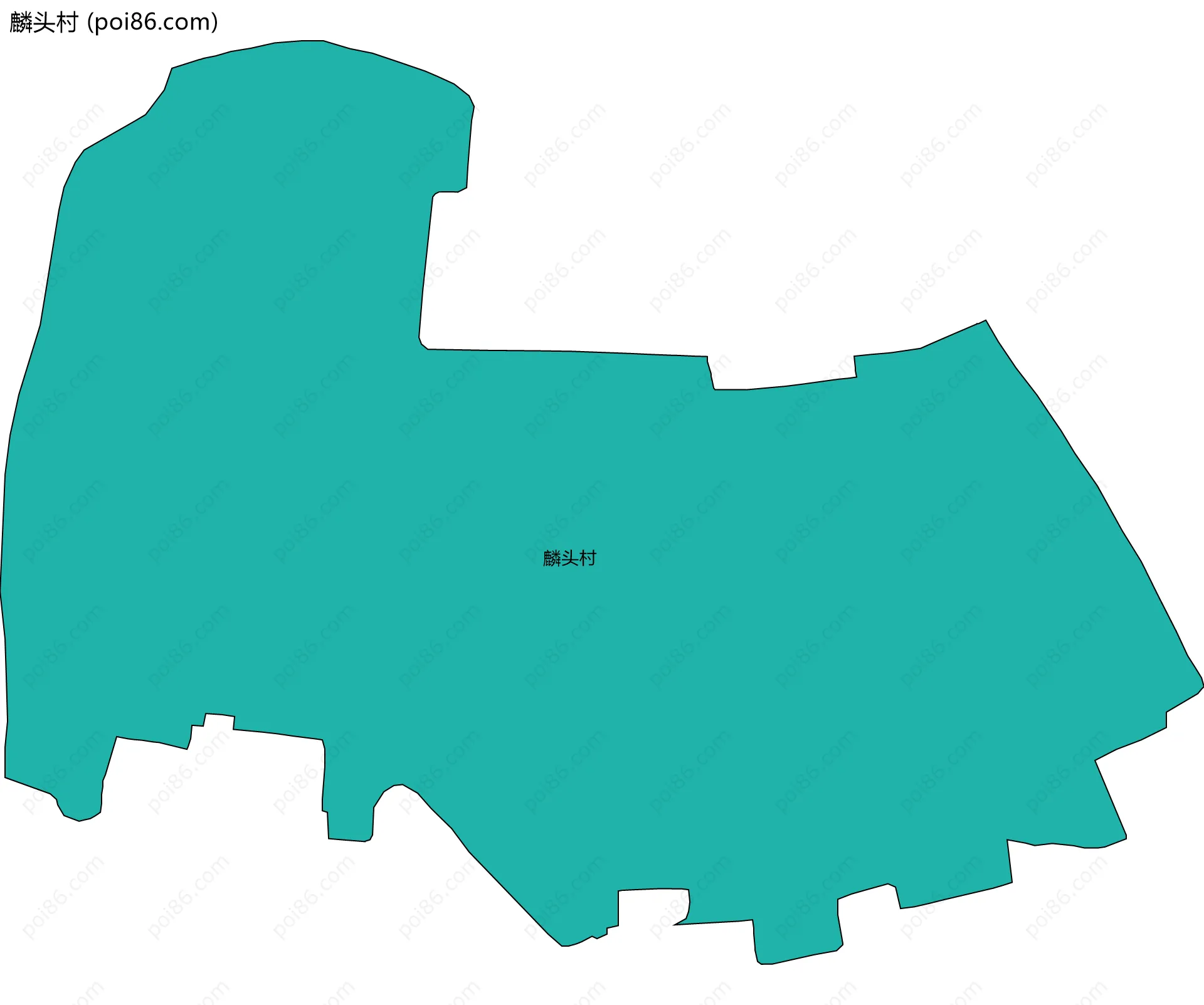 麟头村边界地图