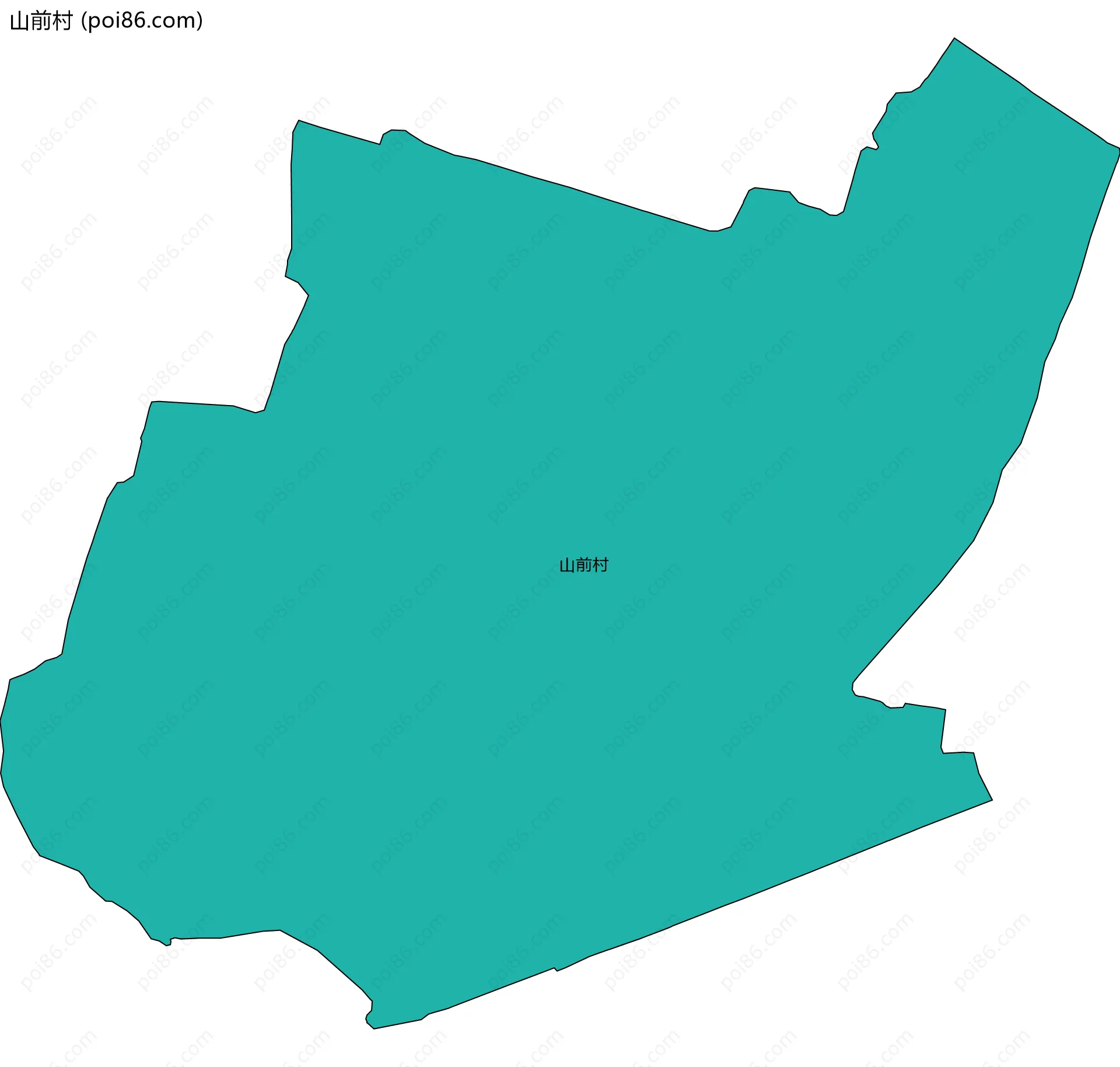 山前村边界地图