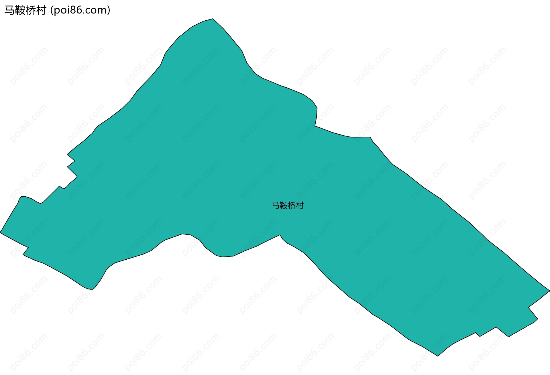 马鞍桥村边界地图