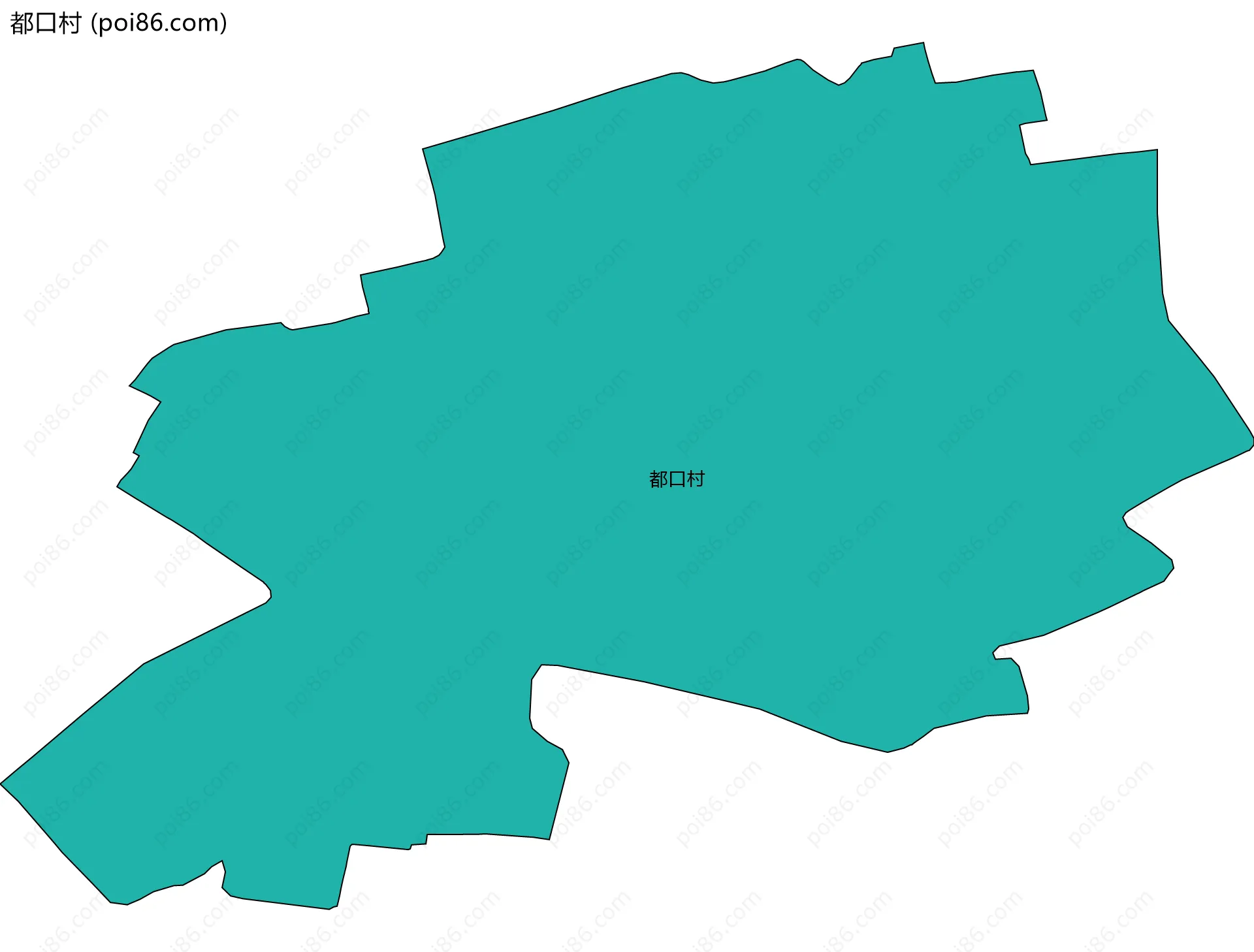 都口村边界地图