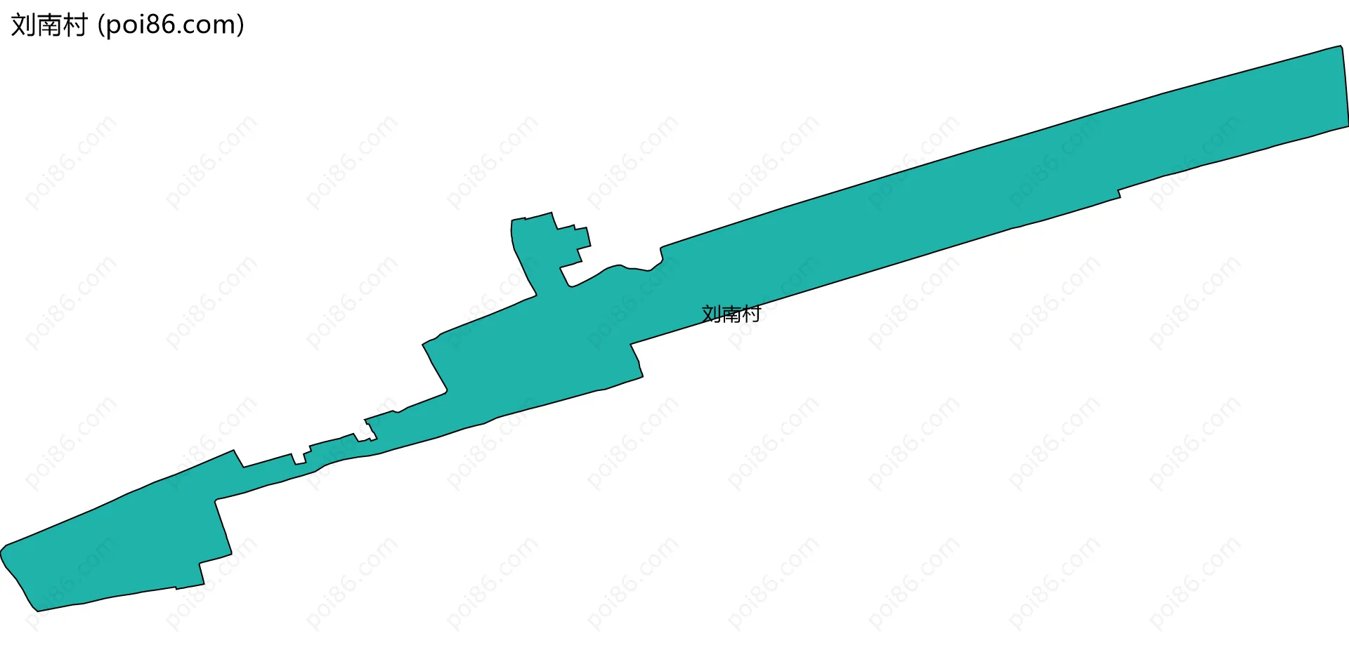 刘南村边界地图