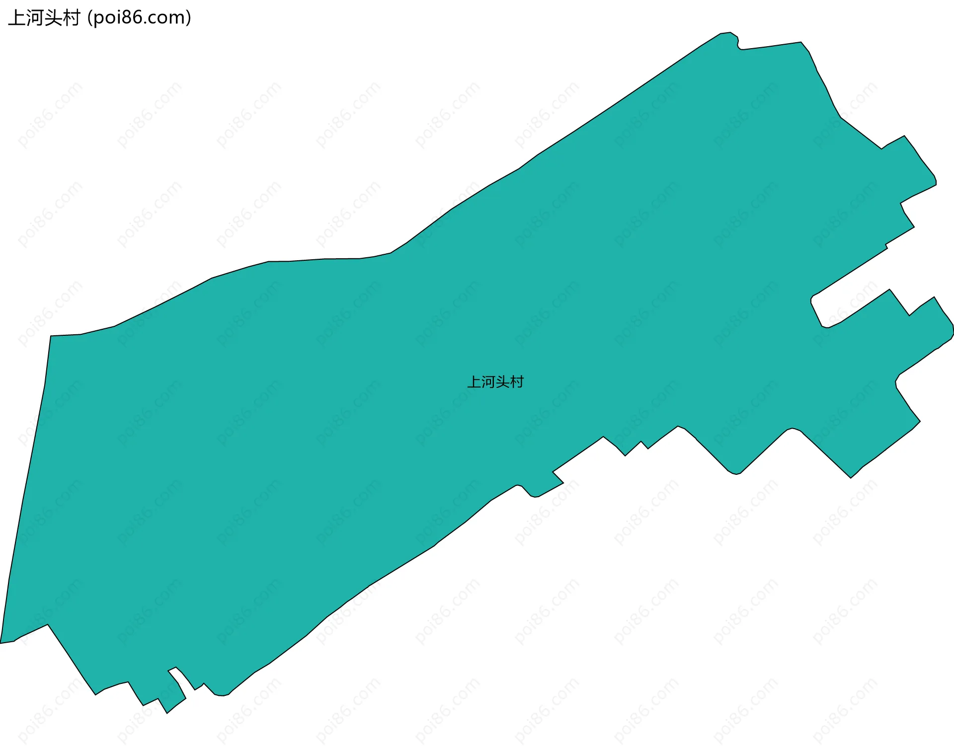 上河头村边界地图