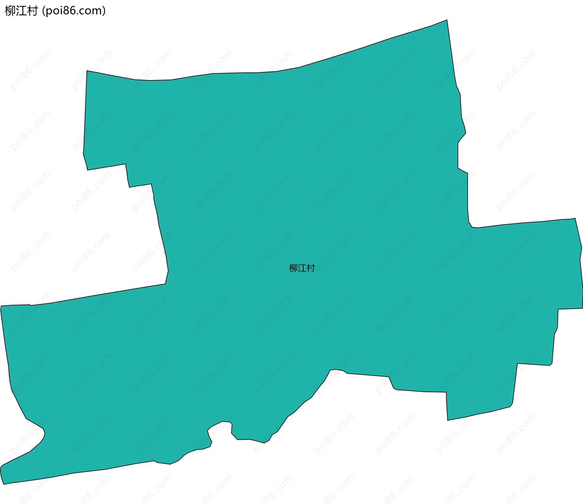 柳江村边界地图