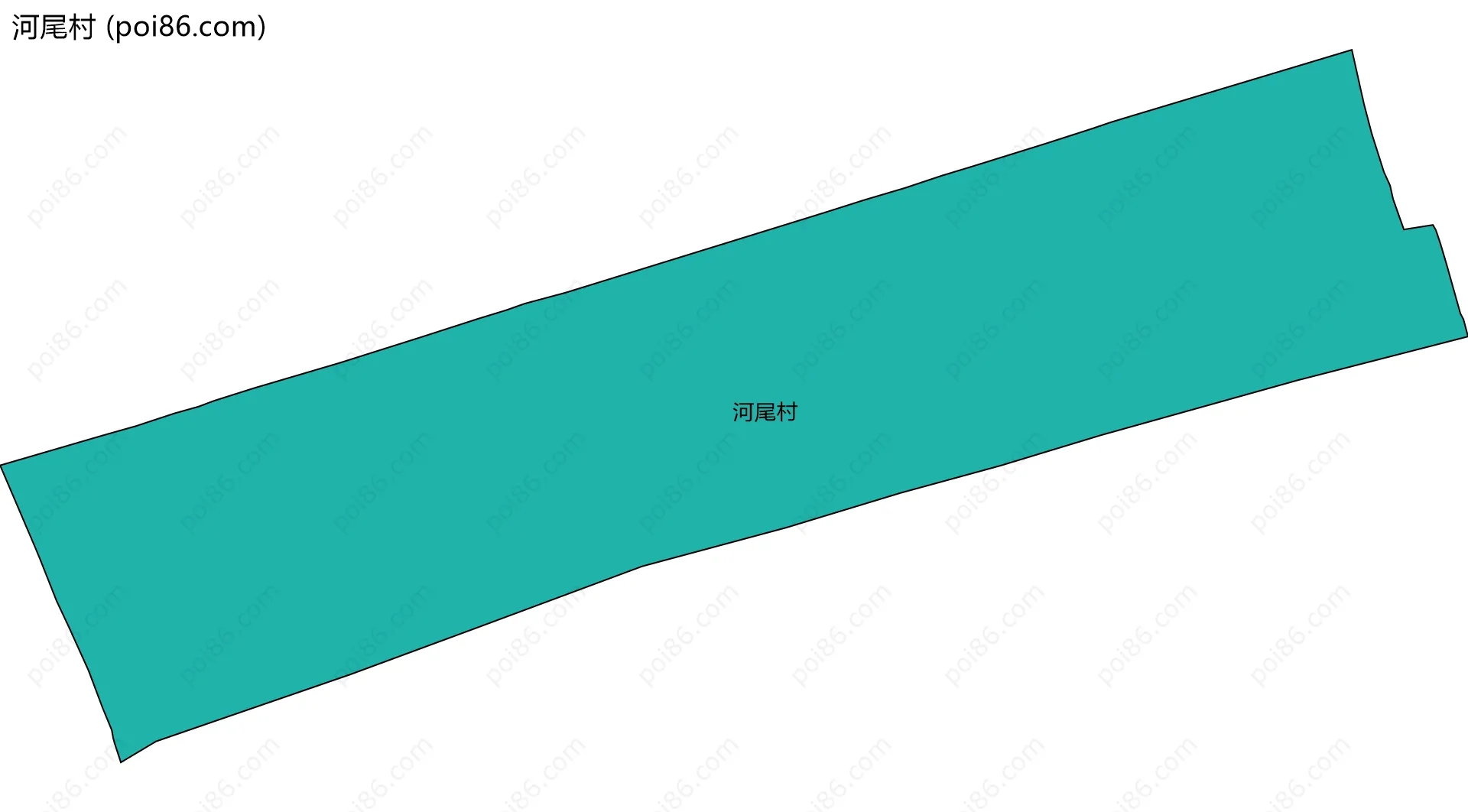 河尾村边界地图