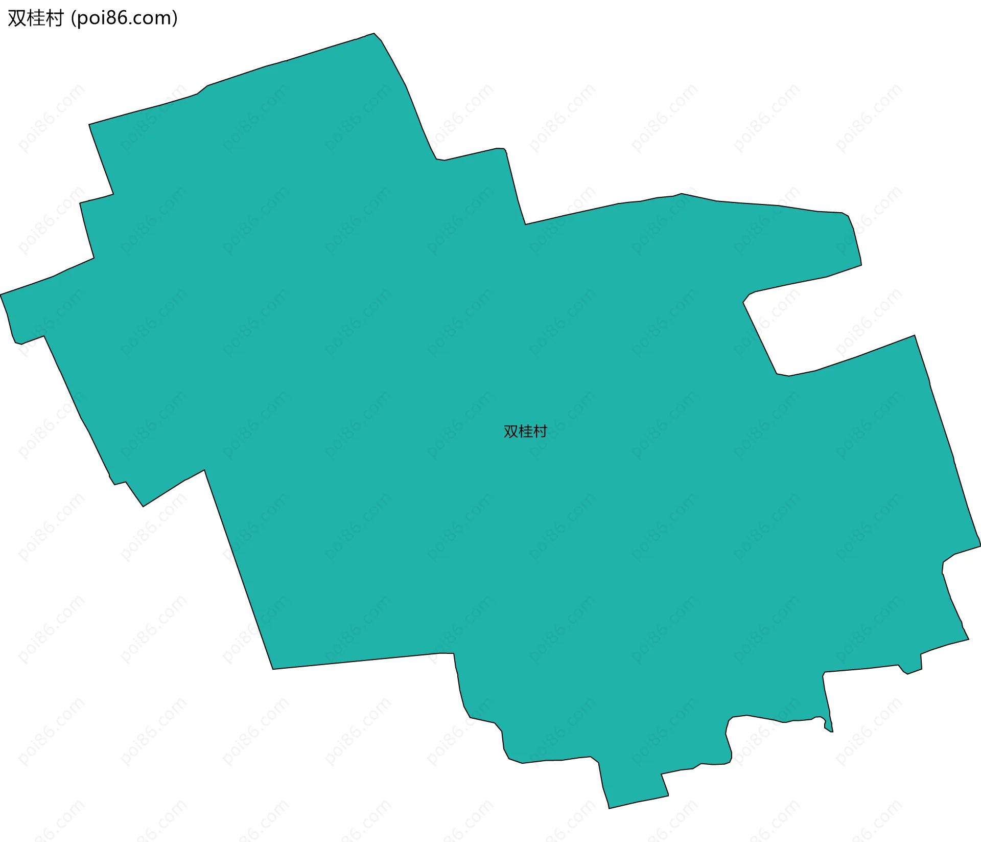 双桂村边界地图