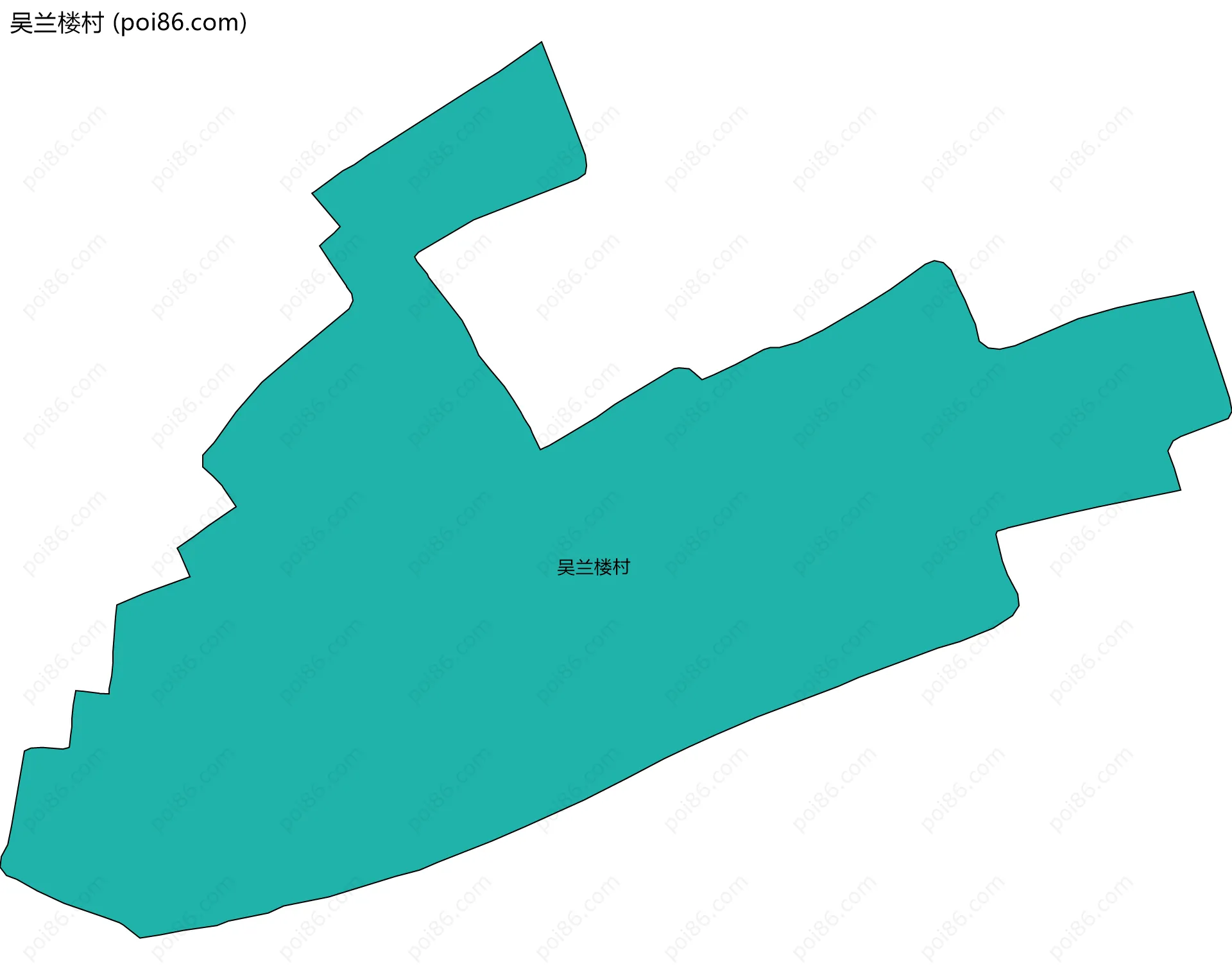 吴兰楼村边界地图