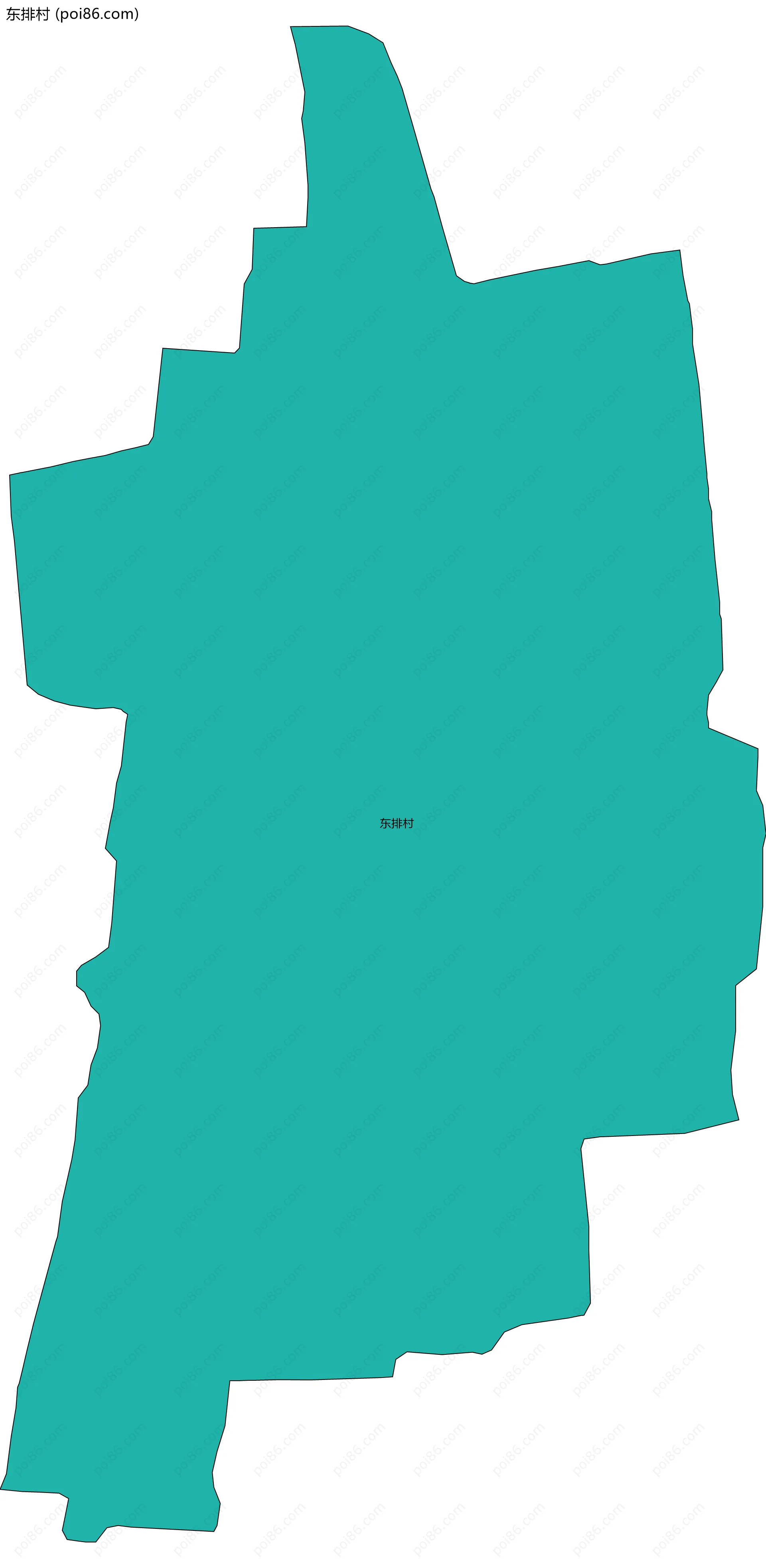 东排村边界地图