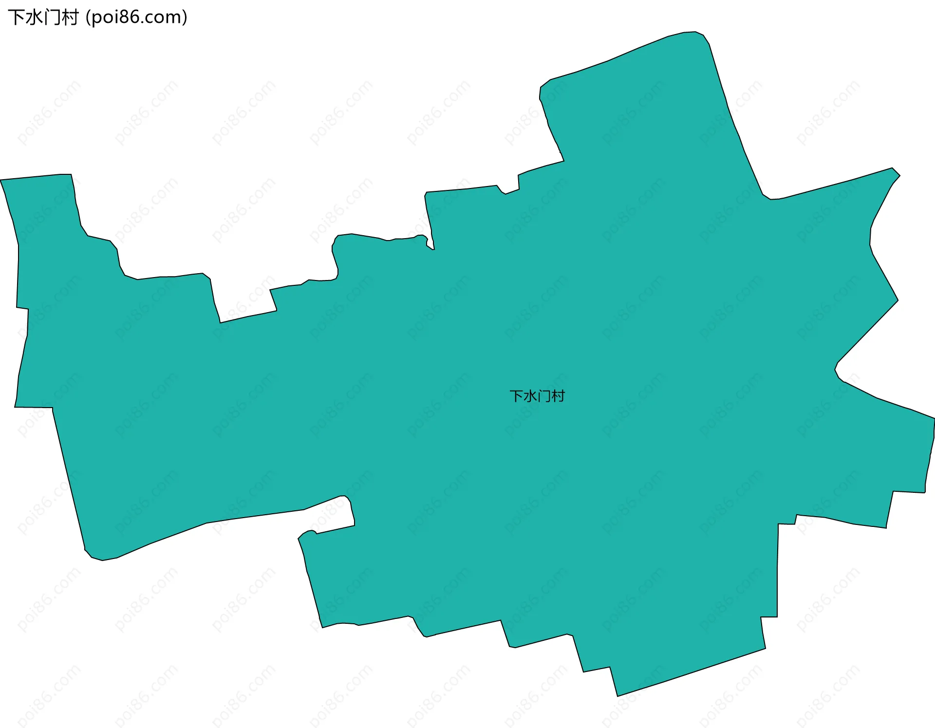 下水门村边界地图