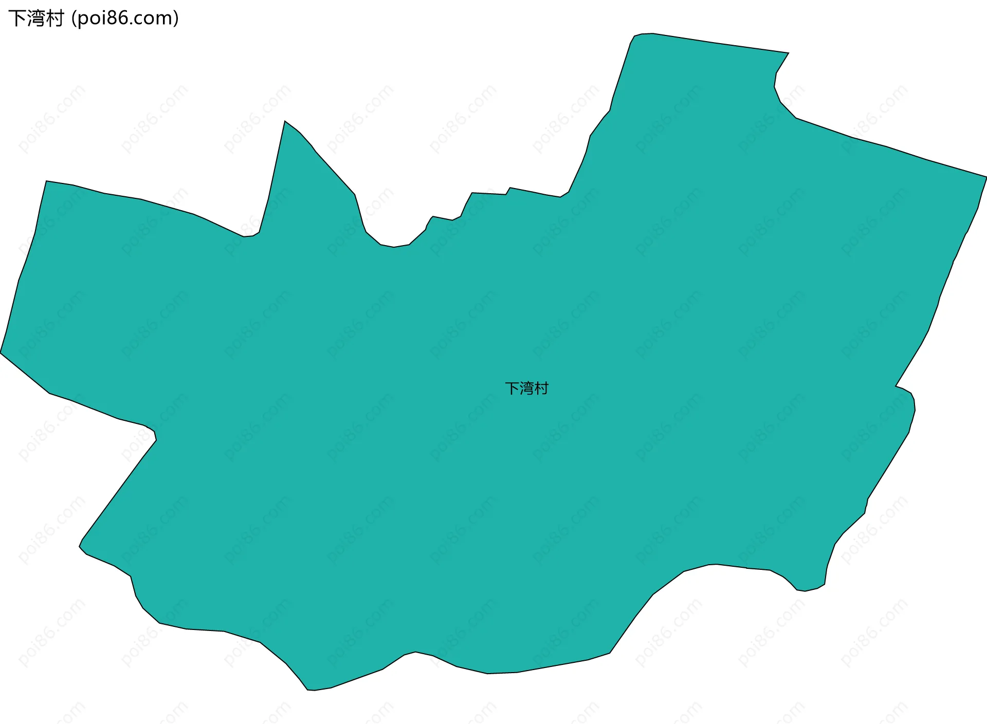 下湾村边界地图