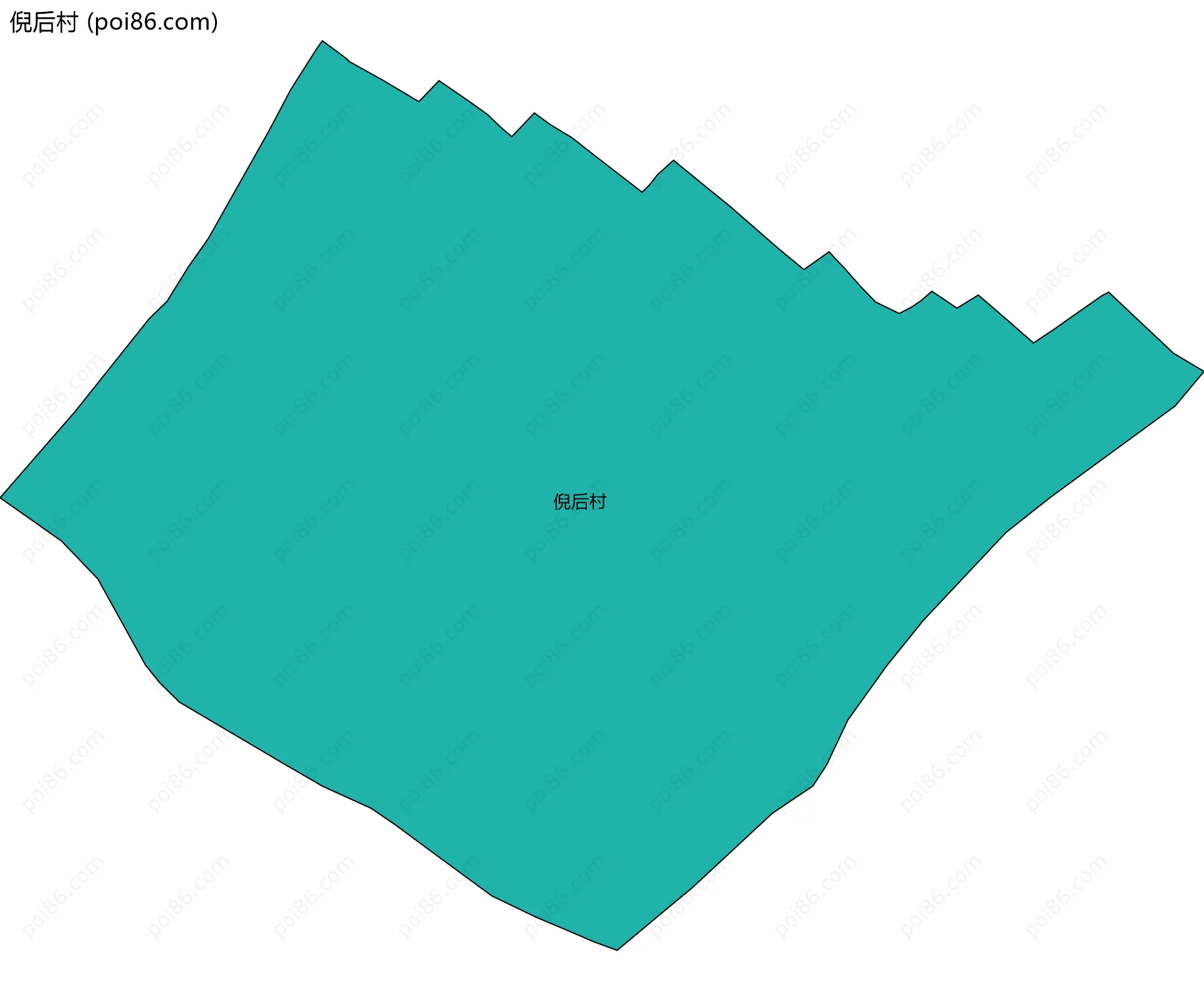 倪后村边界地图