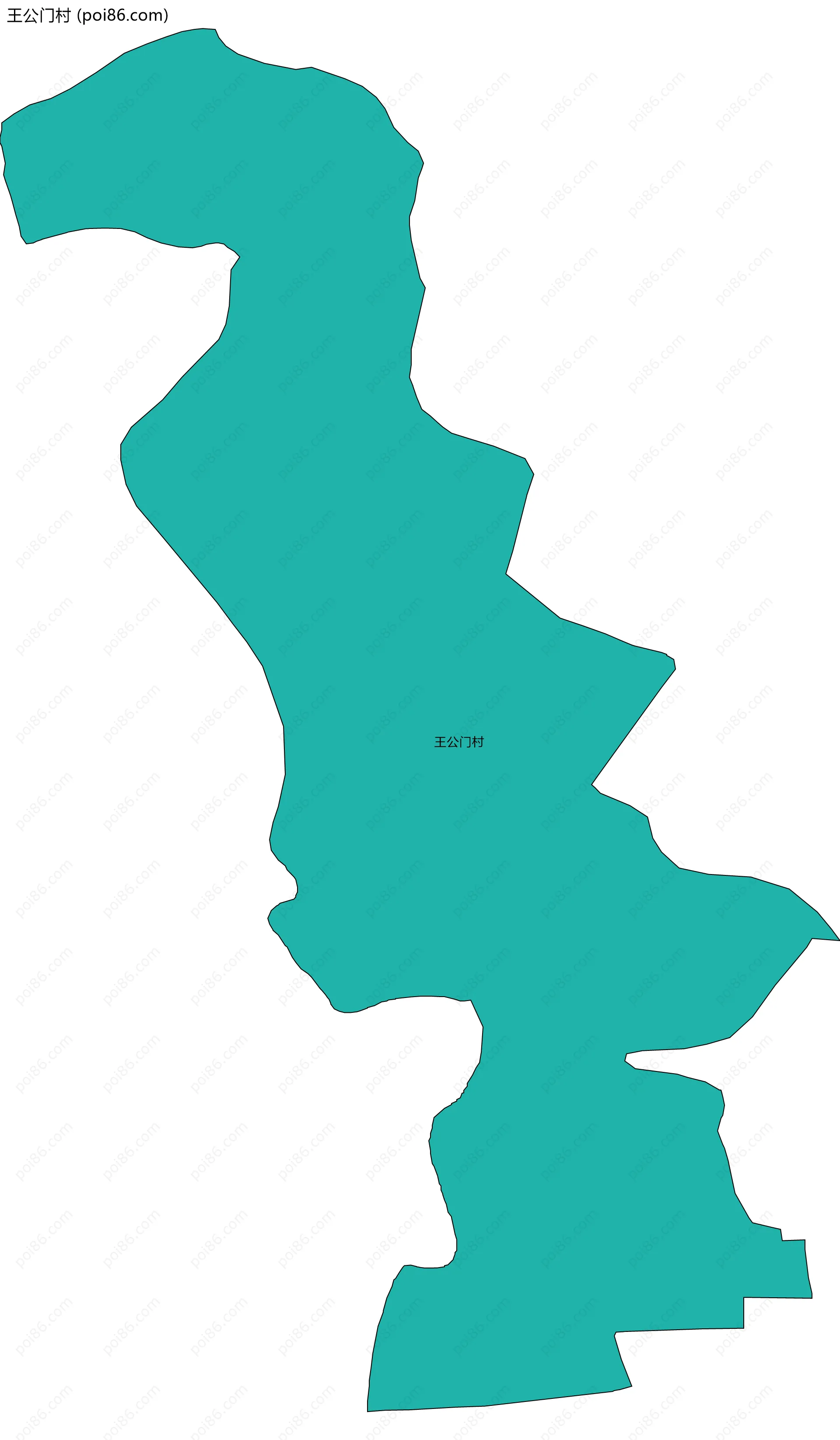 王公门村边界地图