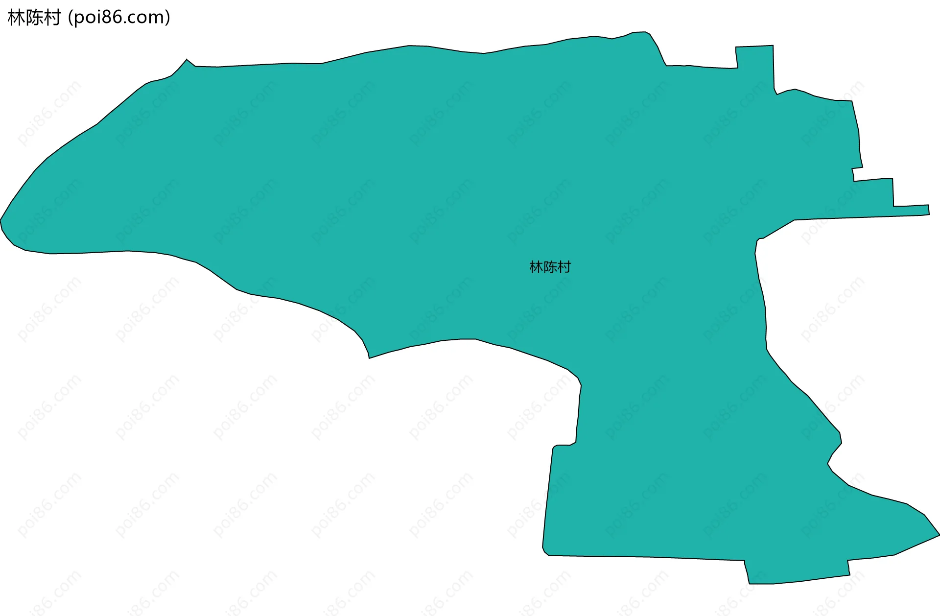 林陈村边界地图