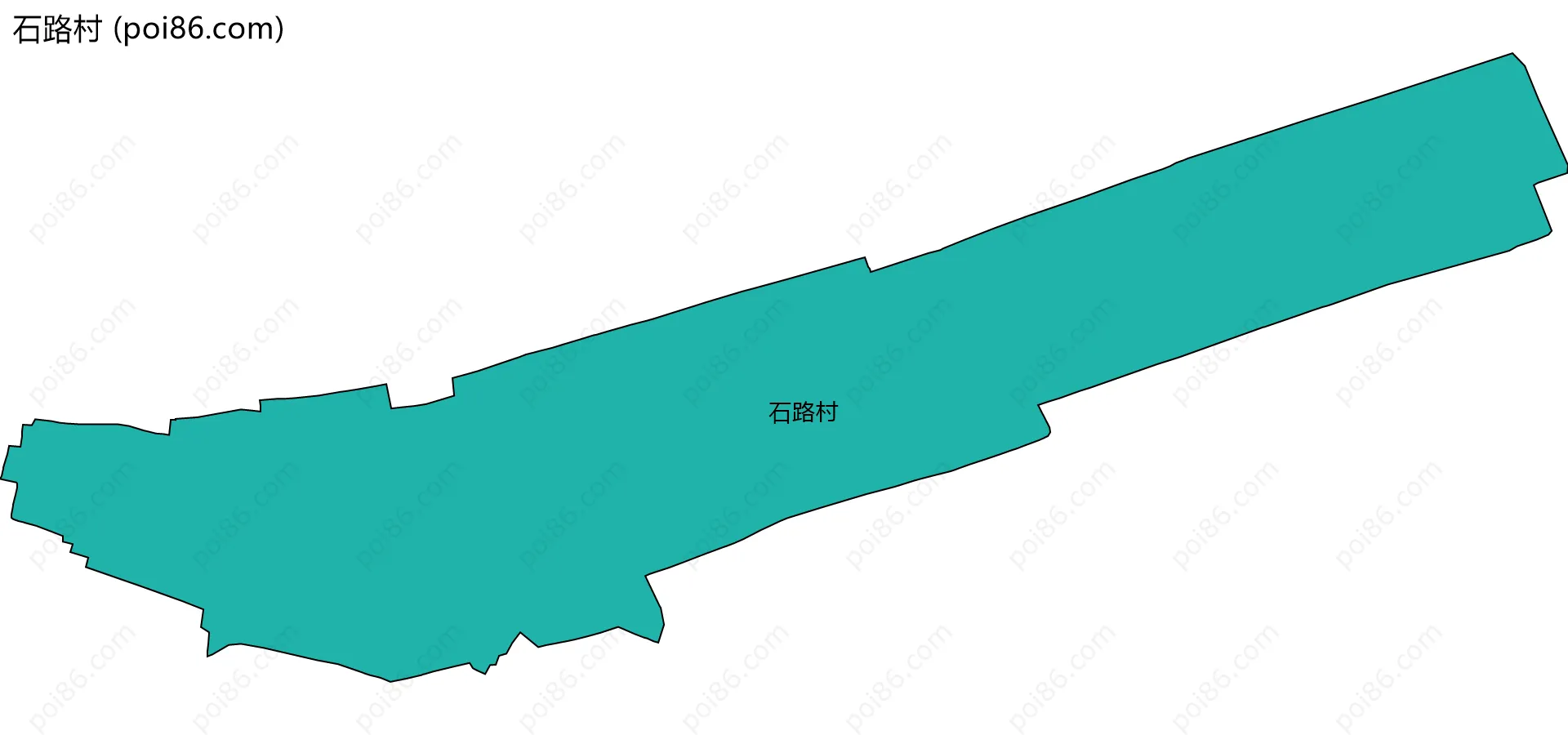 石路村边界地图