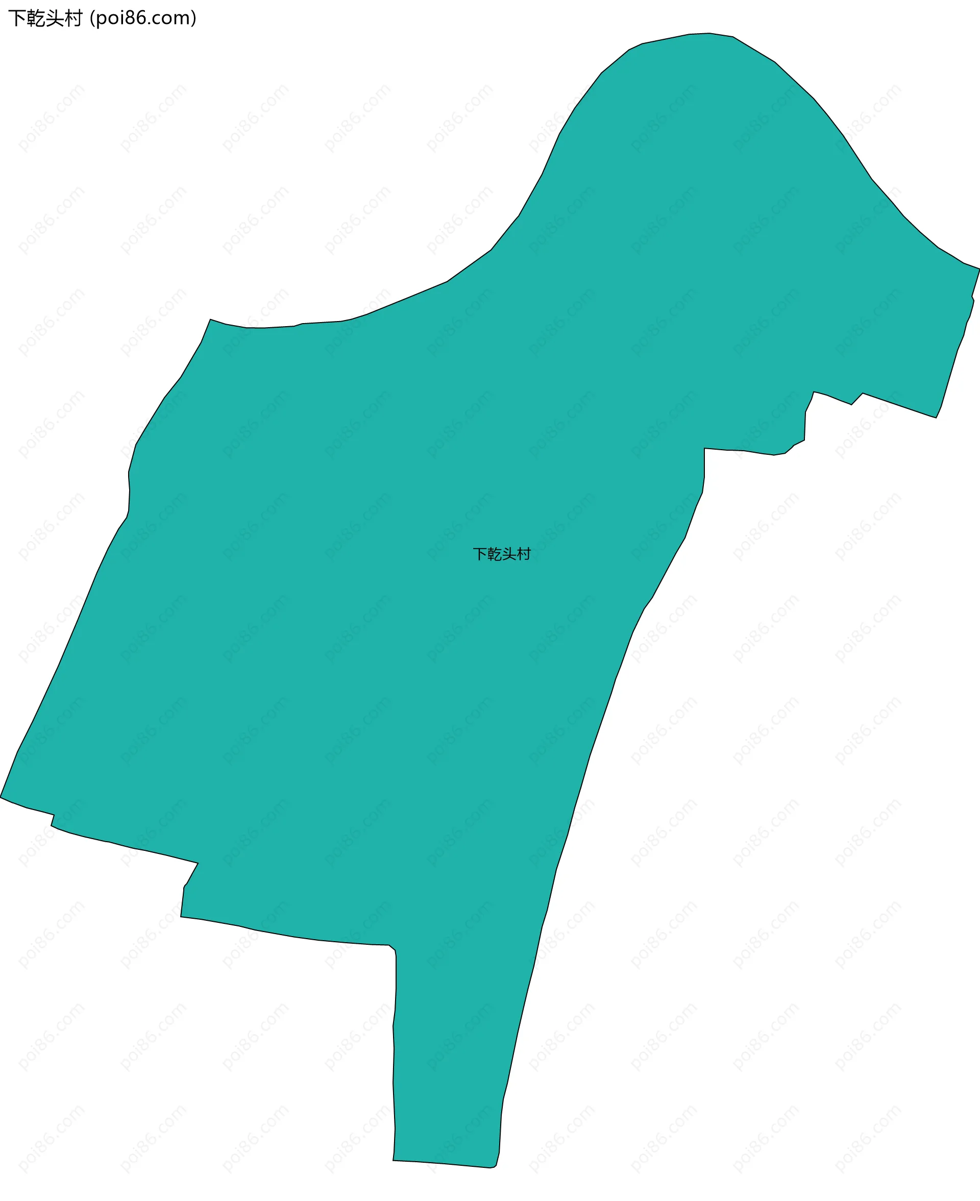 下乾头村边界地图