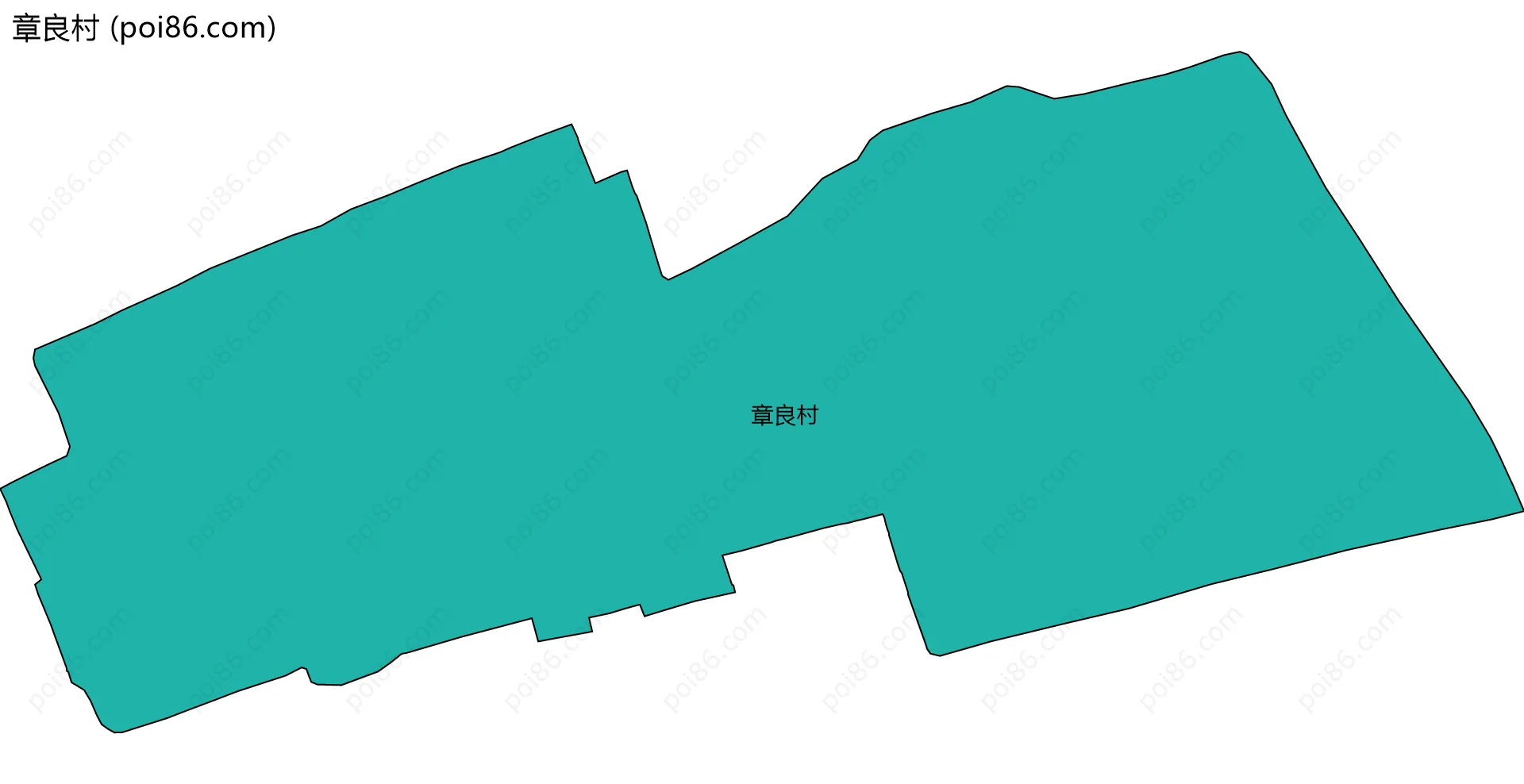 章良村边界地图