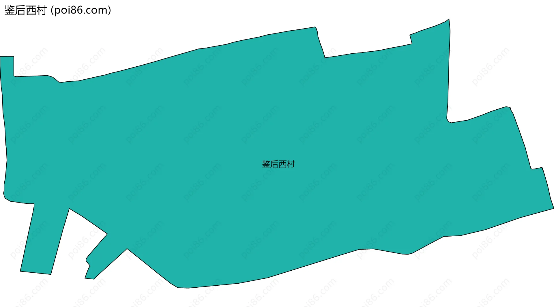 鉴后西村边界地图