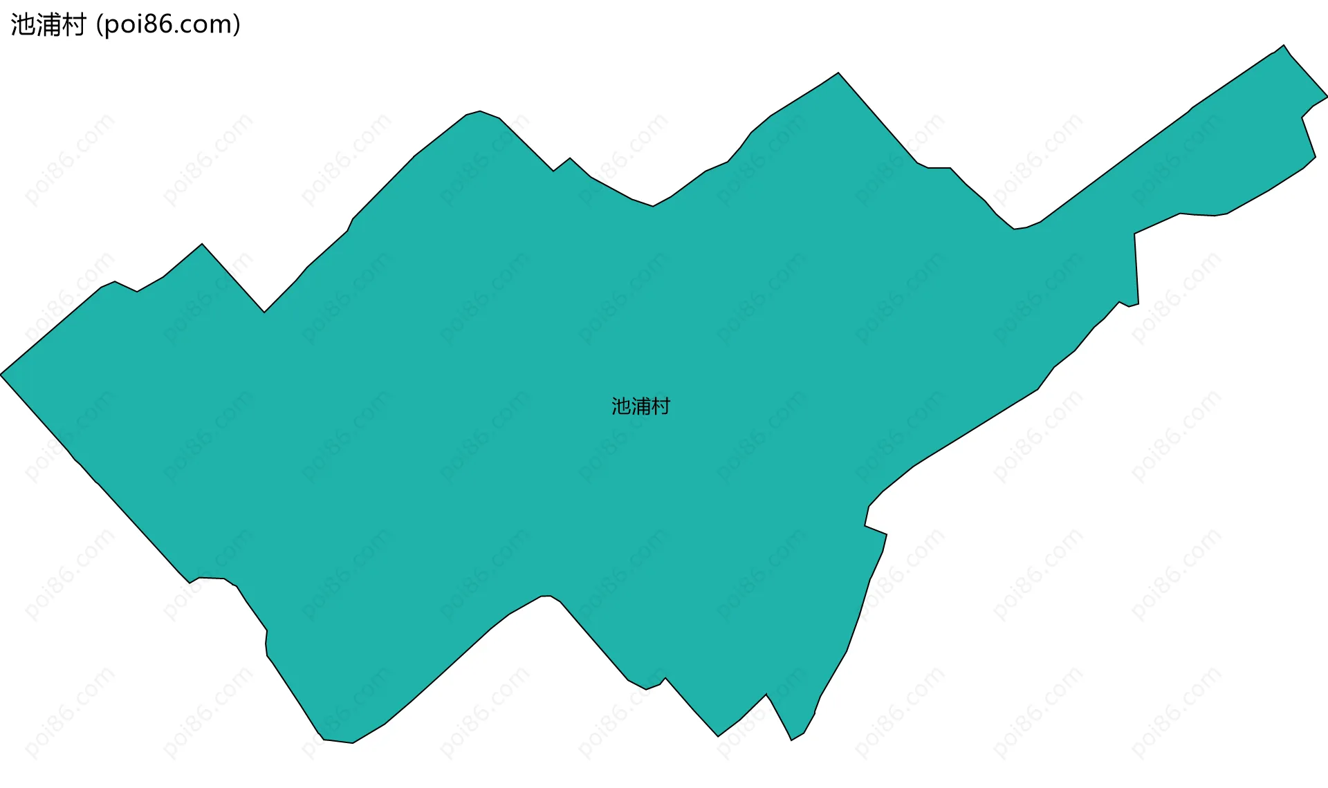 池浦村边界地图