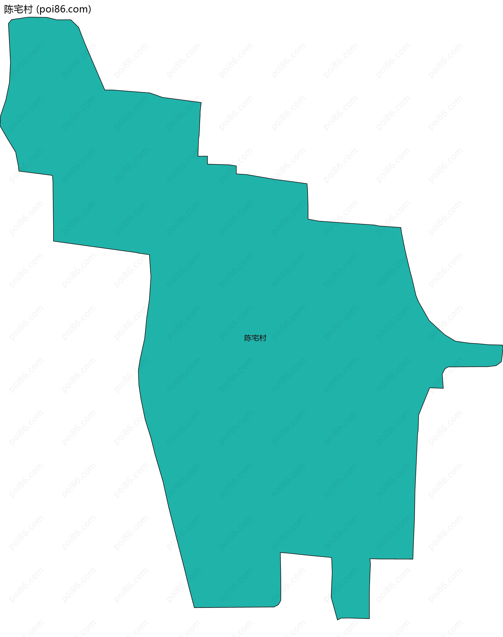 陈宅村边界地图