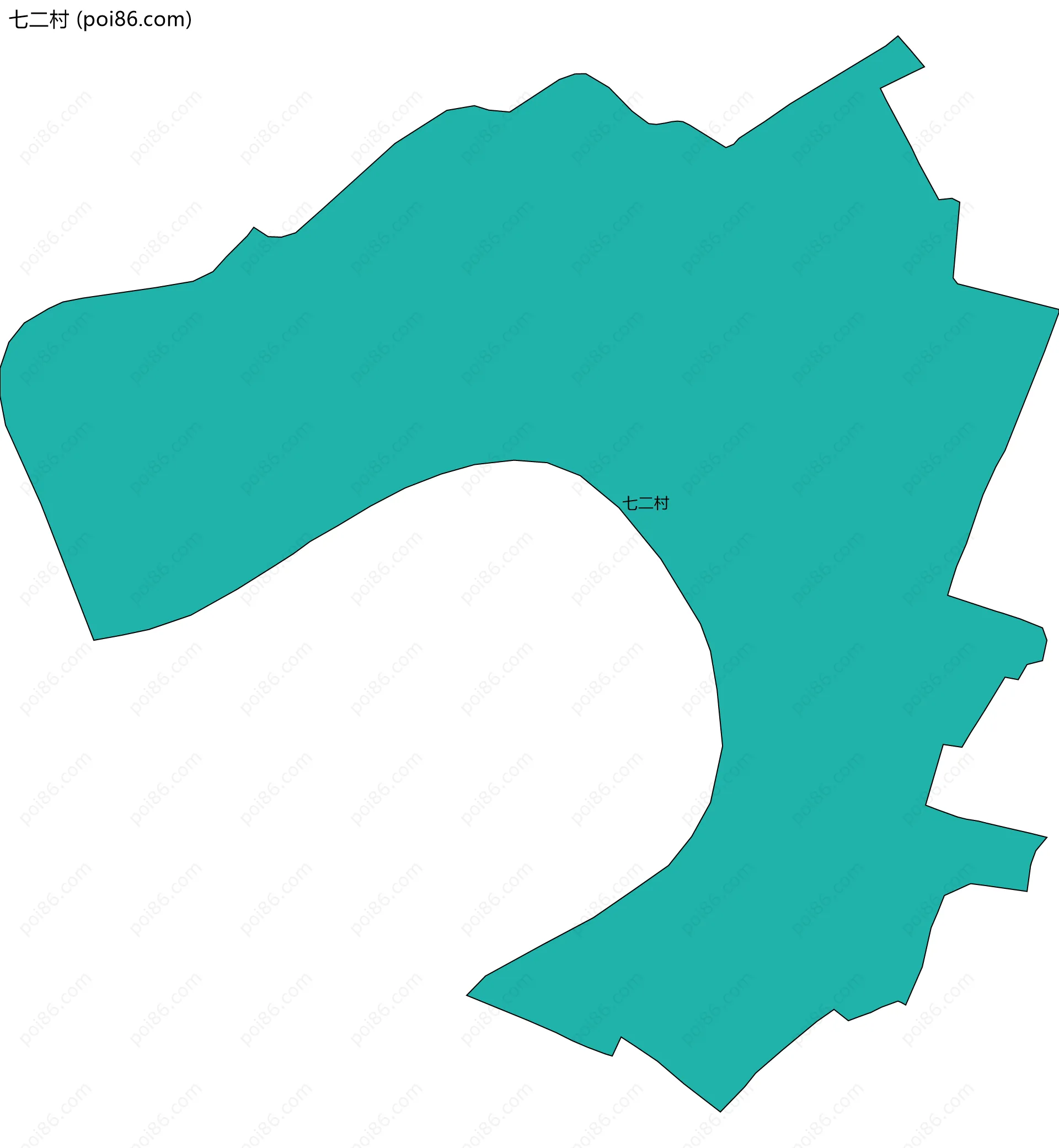 七二村边界地图