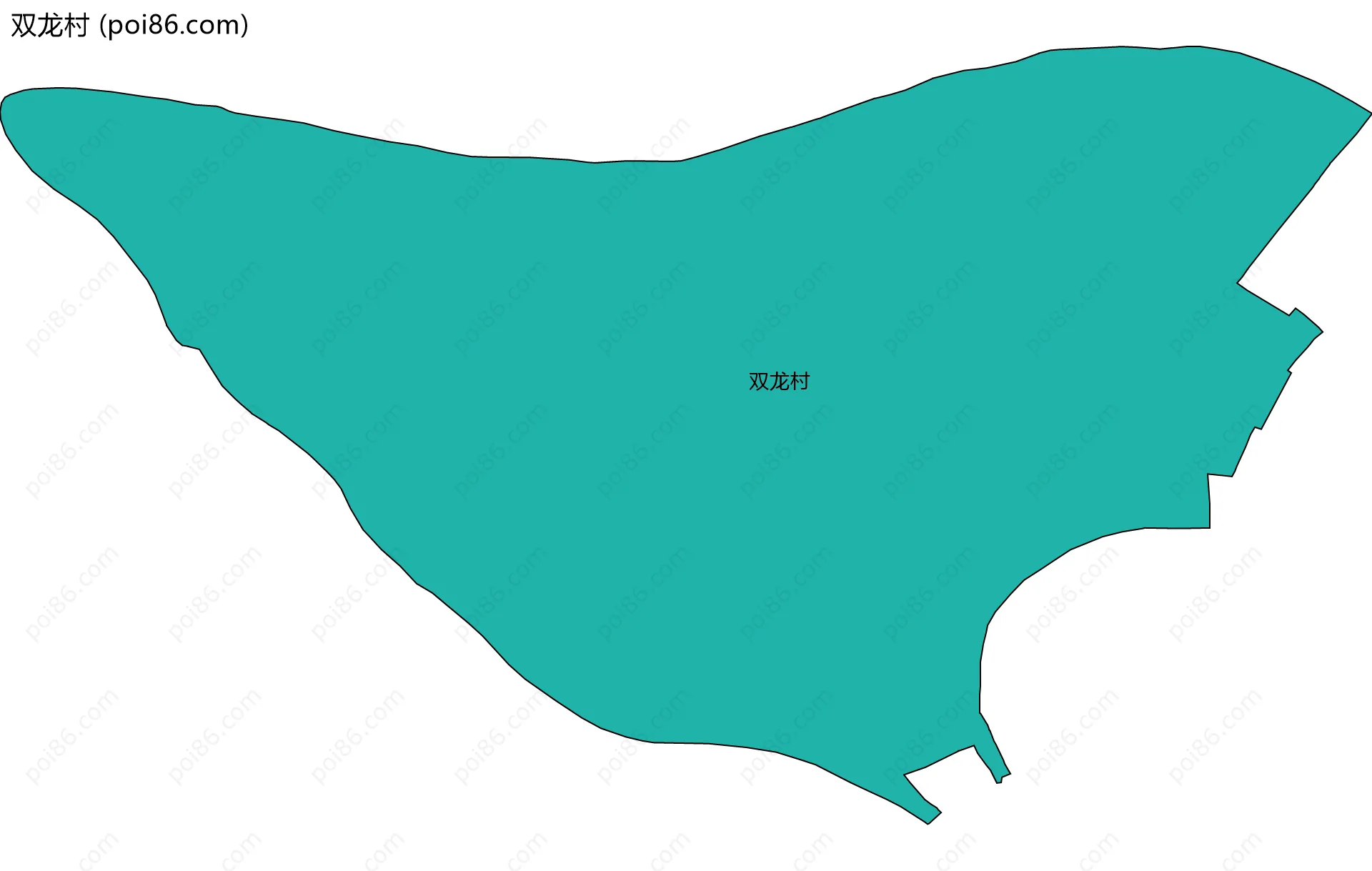 双龙村边界地图