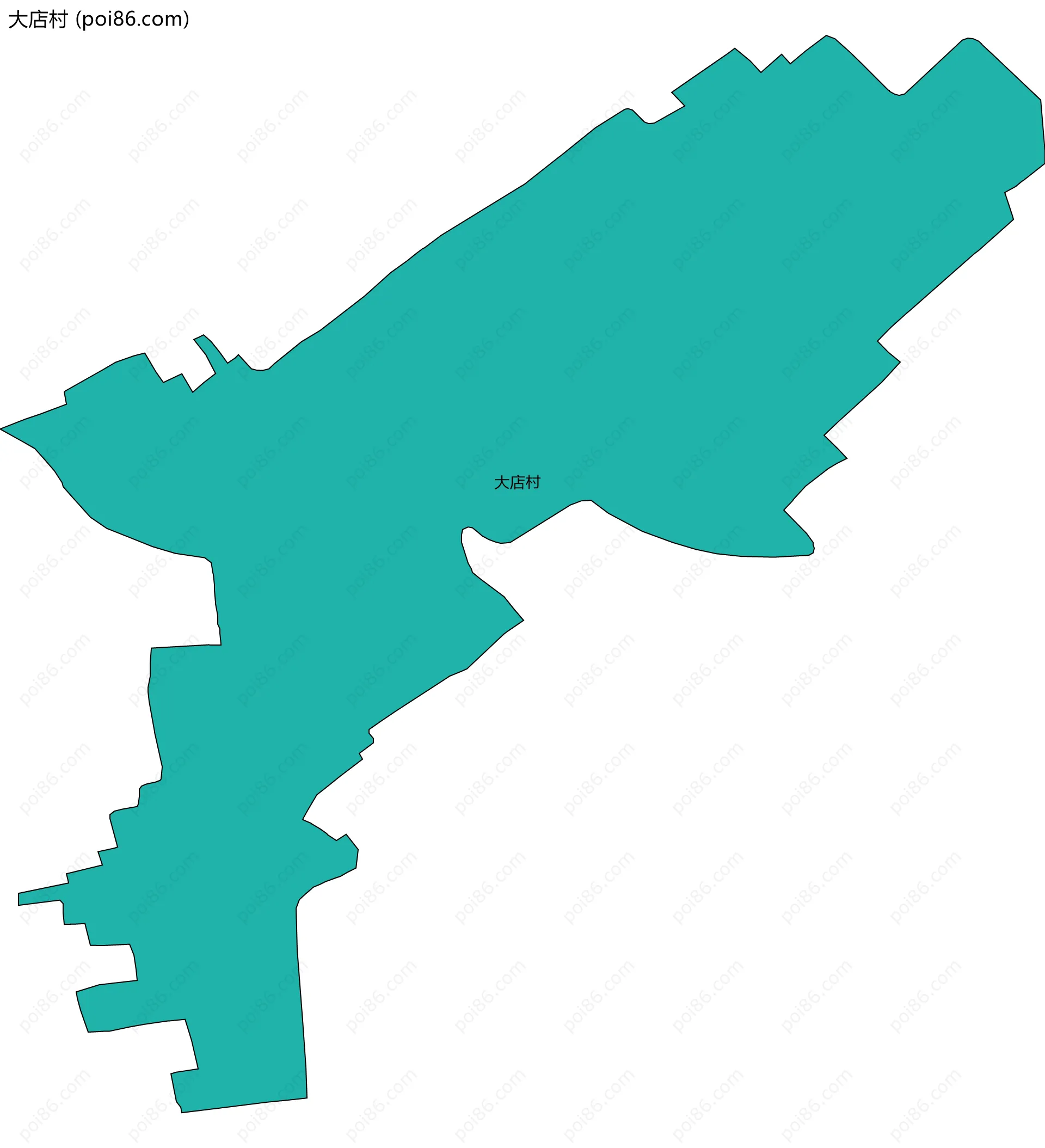 大店村边界地图