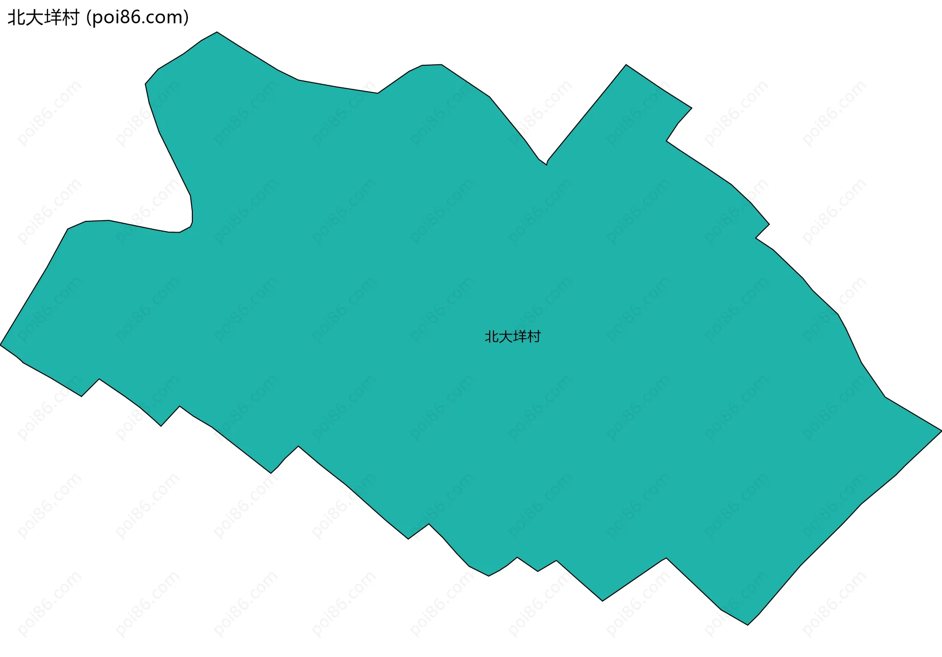 北大垟村边界地图