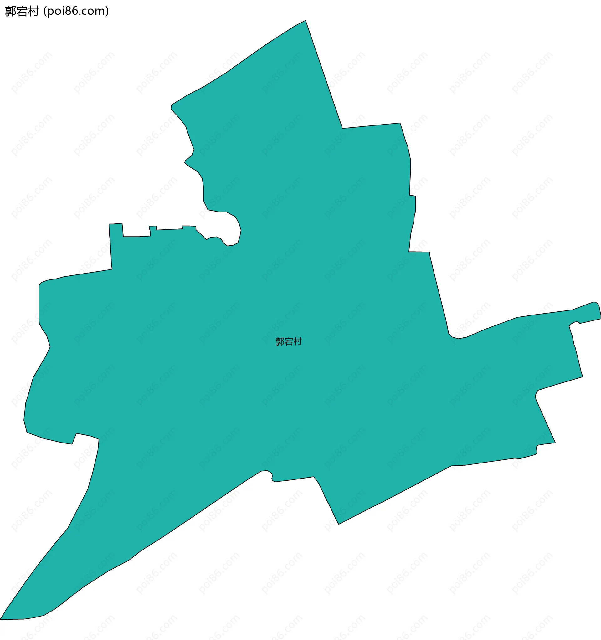 郭宕村边界地图