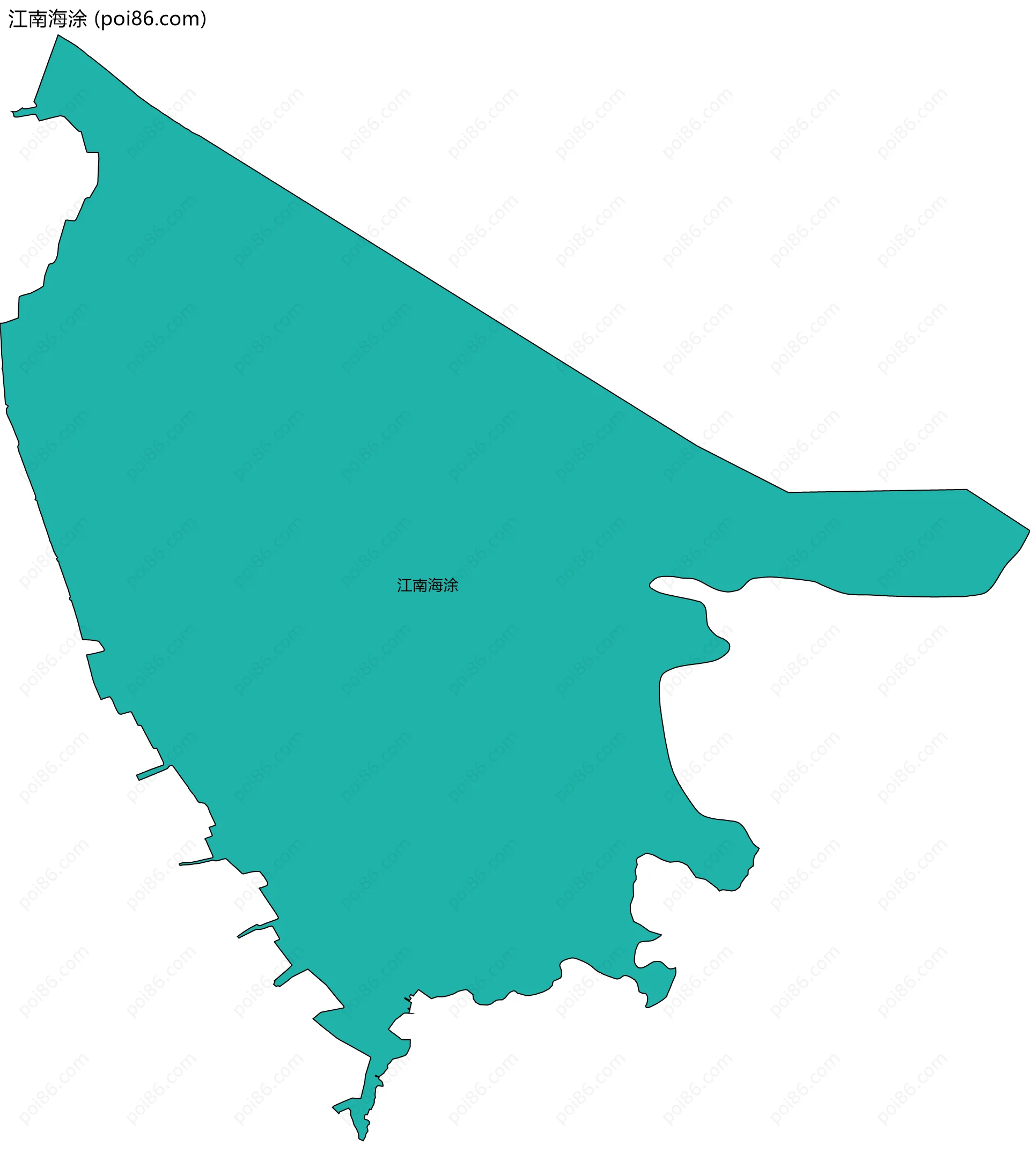 江南海涂边界地图