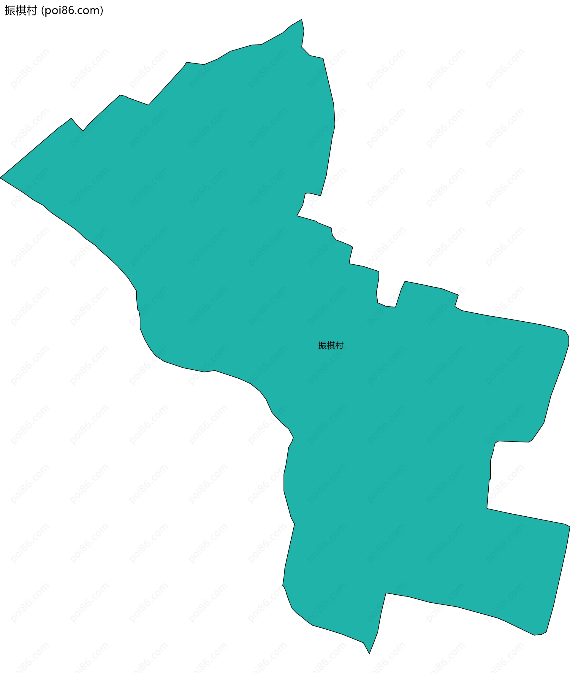 振棋村边界地图