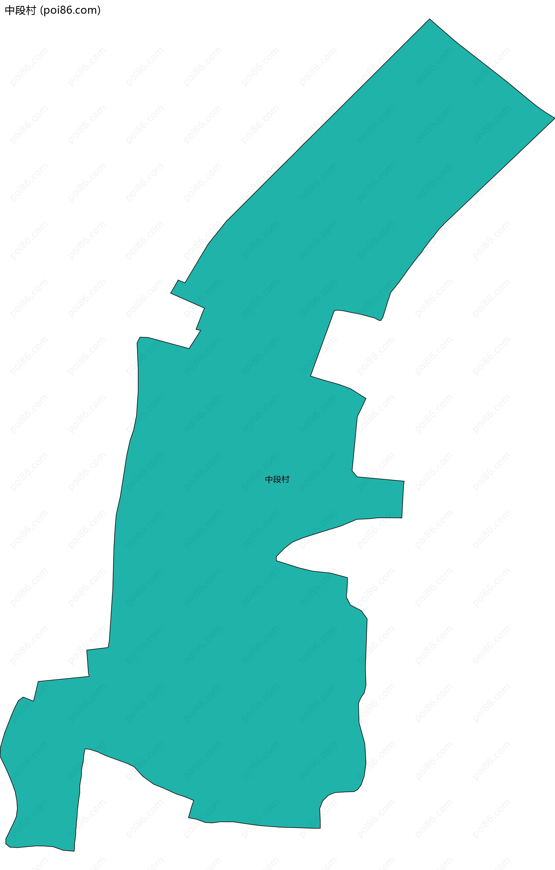 中段村边界地图