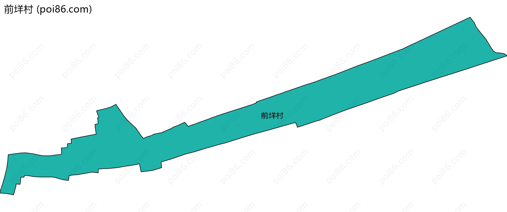 前垟村边界地图
