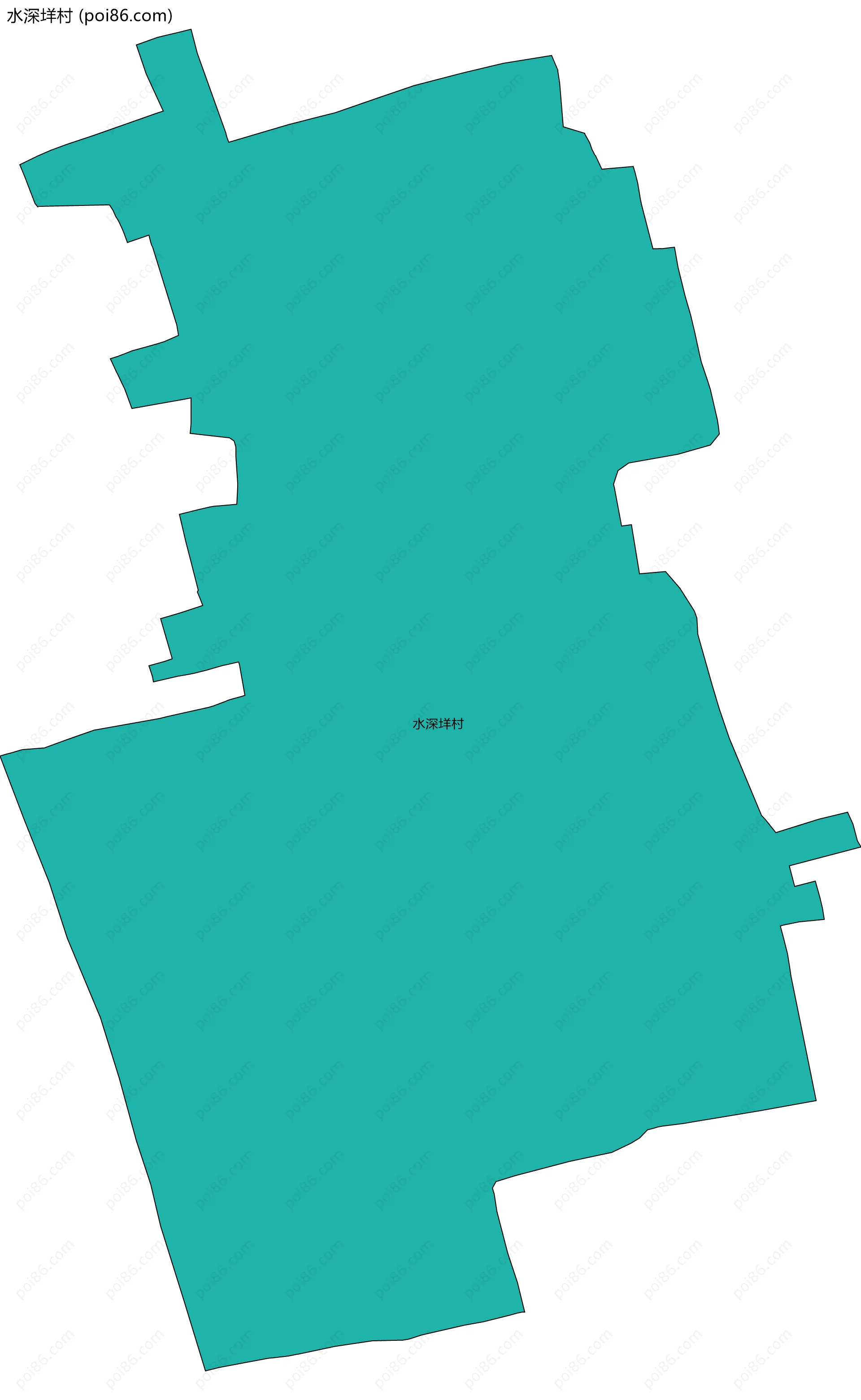 水深垟村边界地图