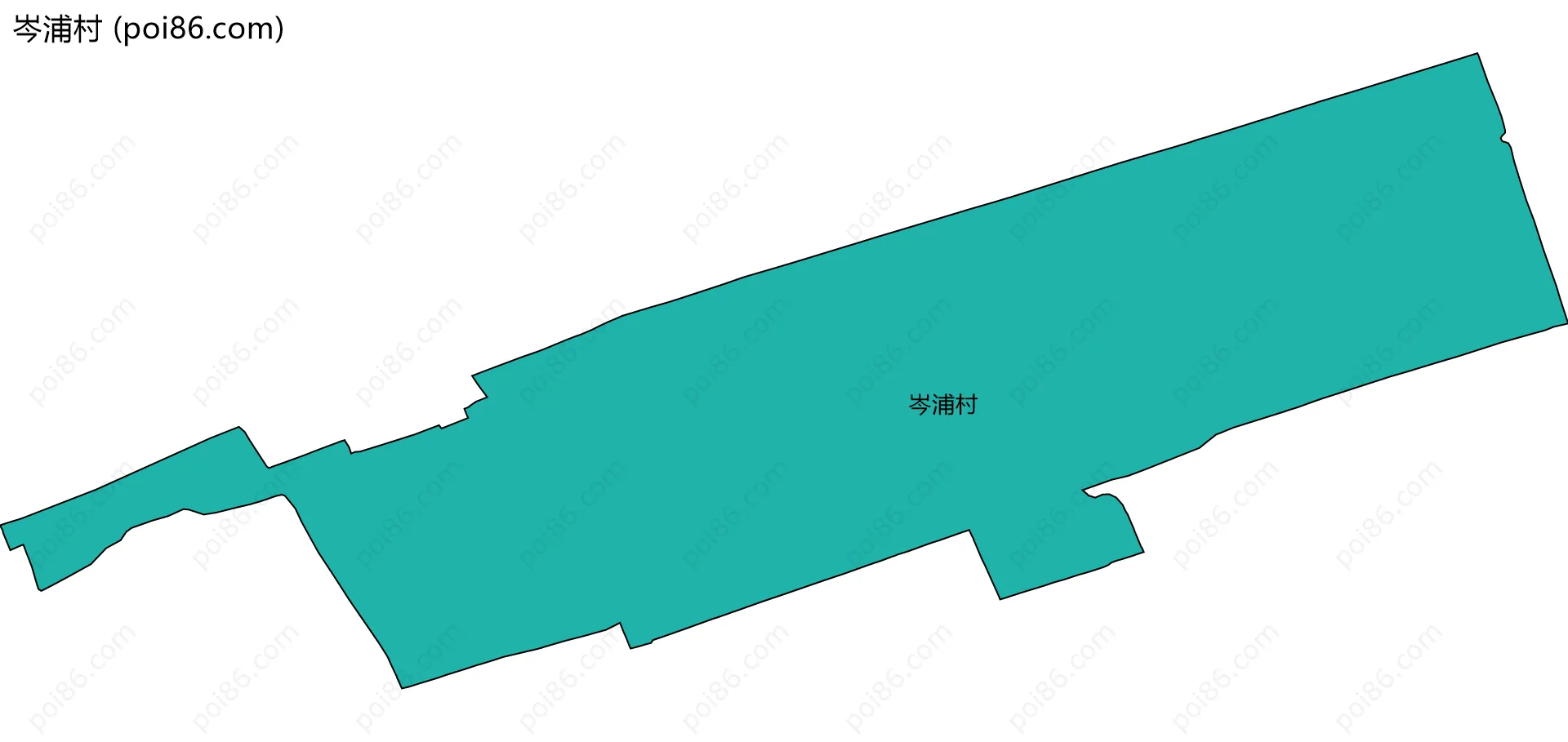 岑浦村边界地图