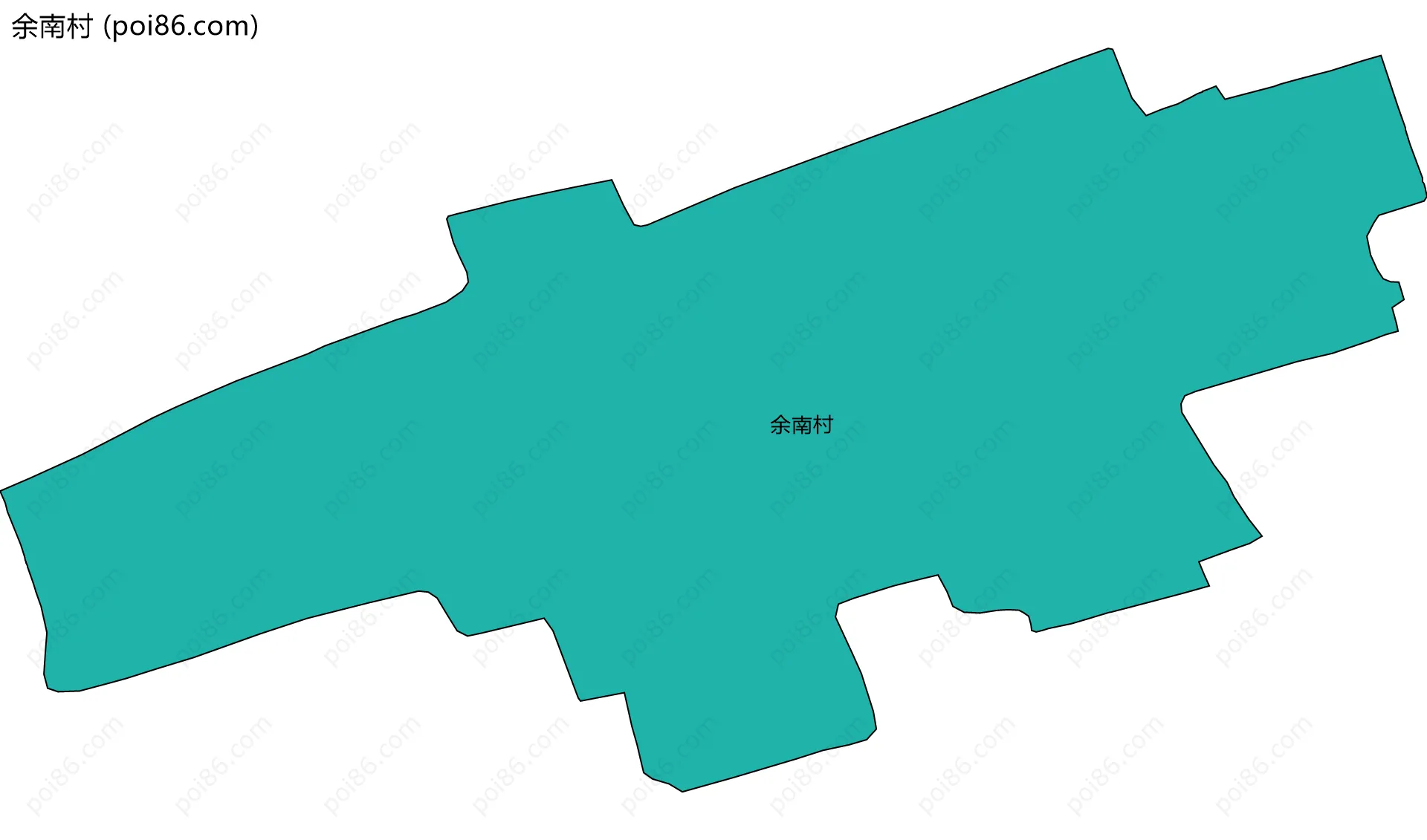 余南村边界地图
