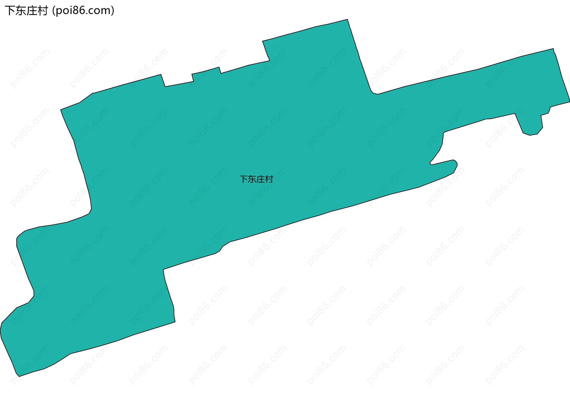 下东庄村边界地图