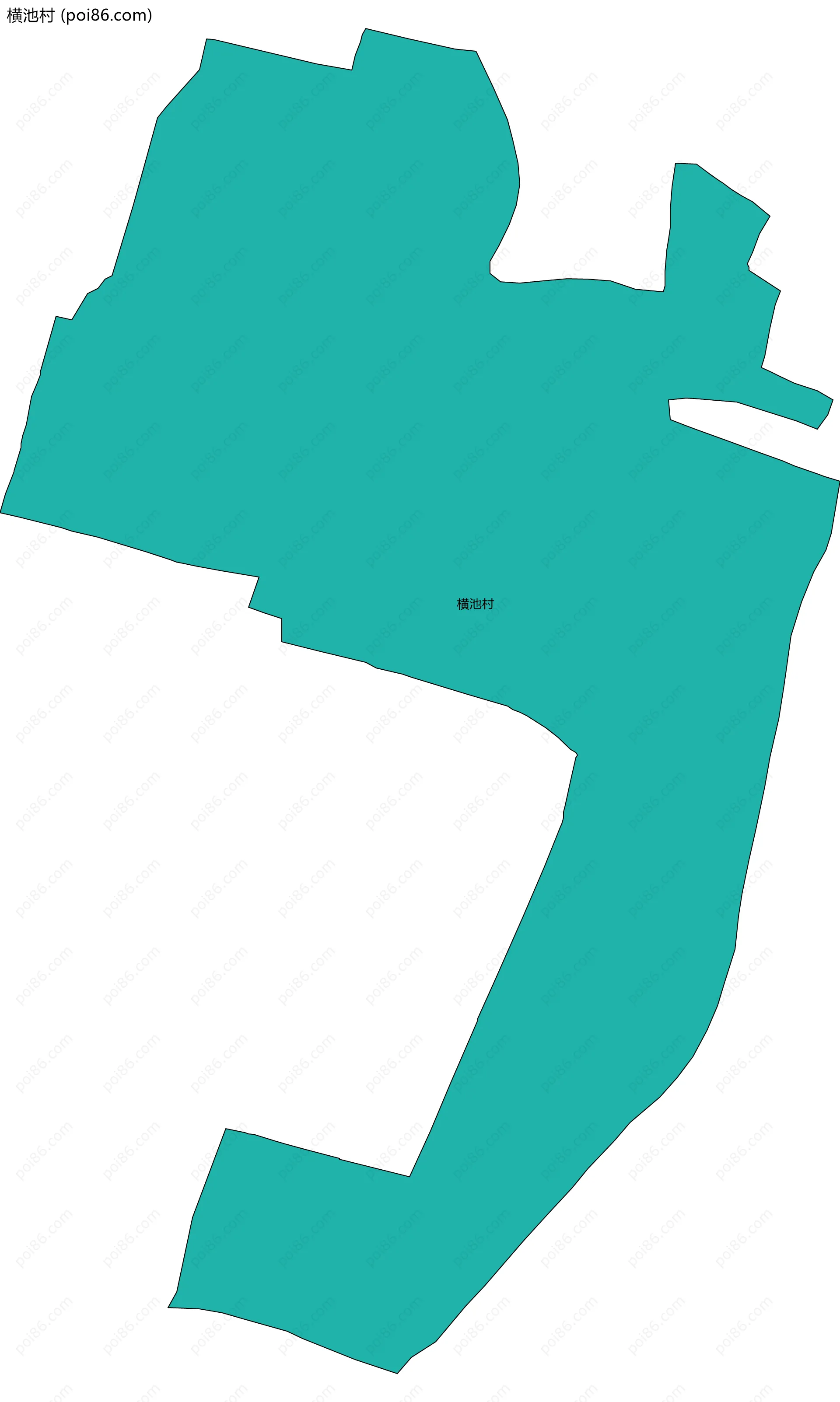 横池村边界地图