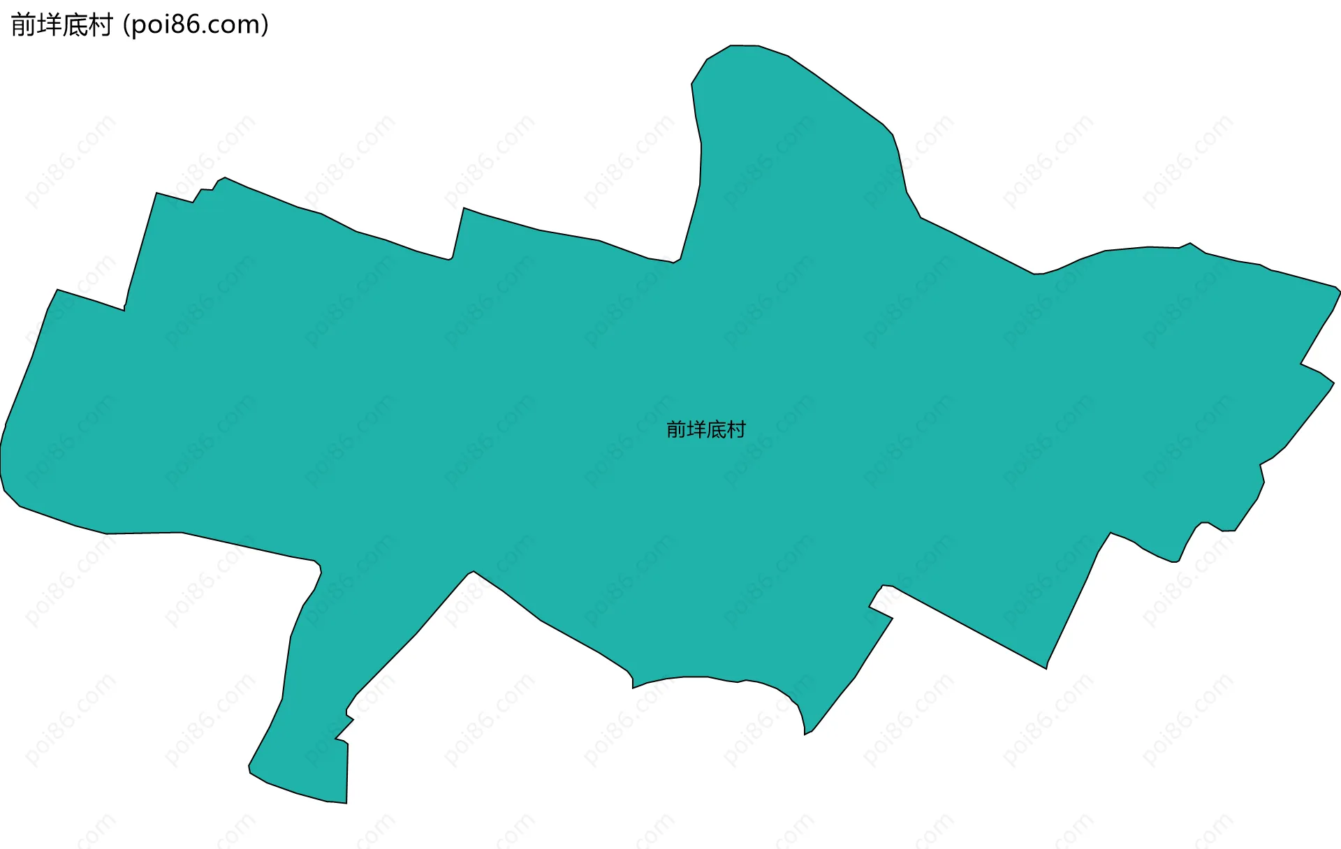 前垟底村边界地图