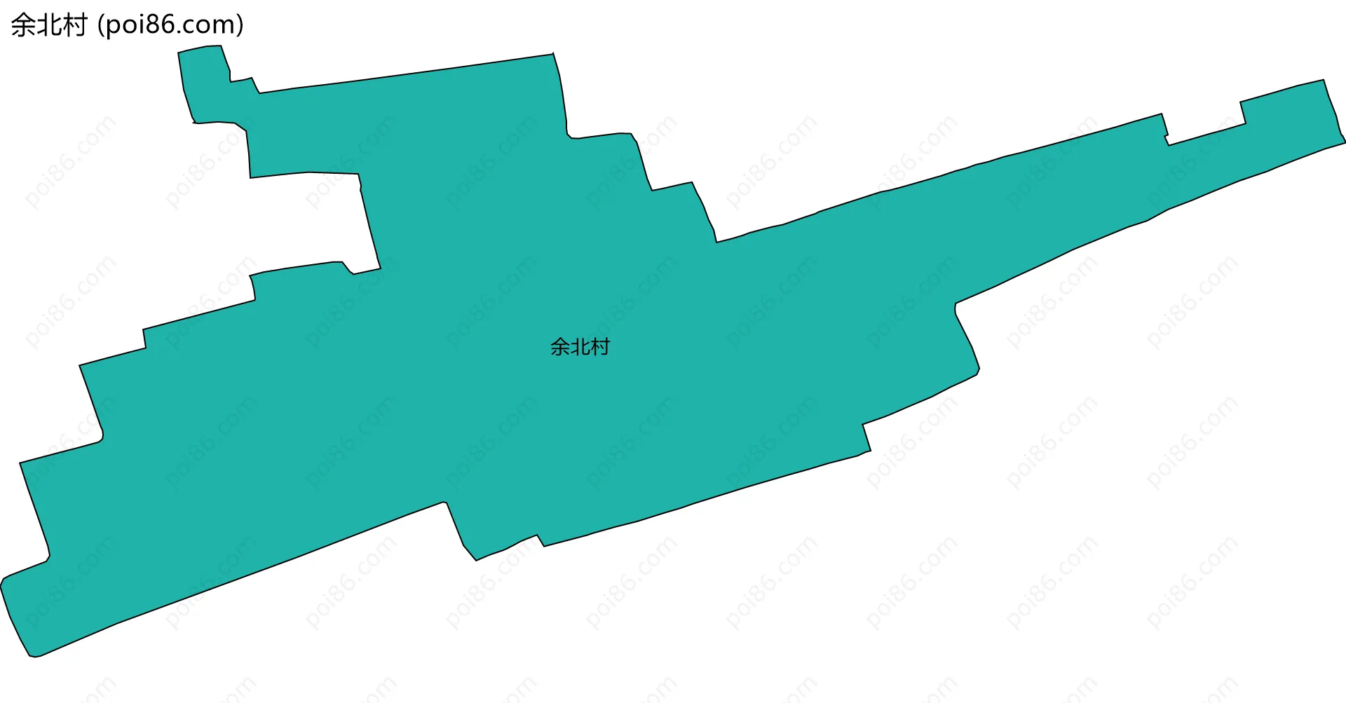 余北村边界地图