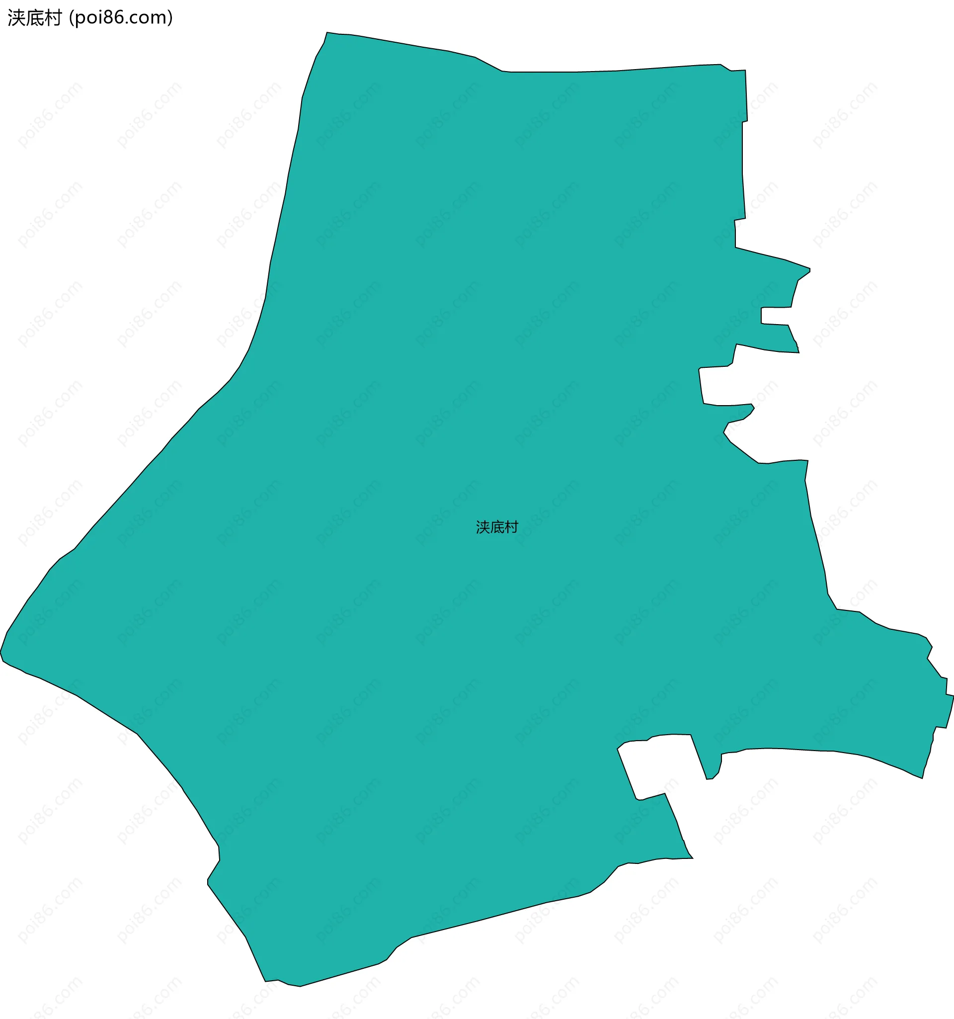 浃底村边界地图