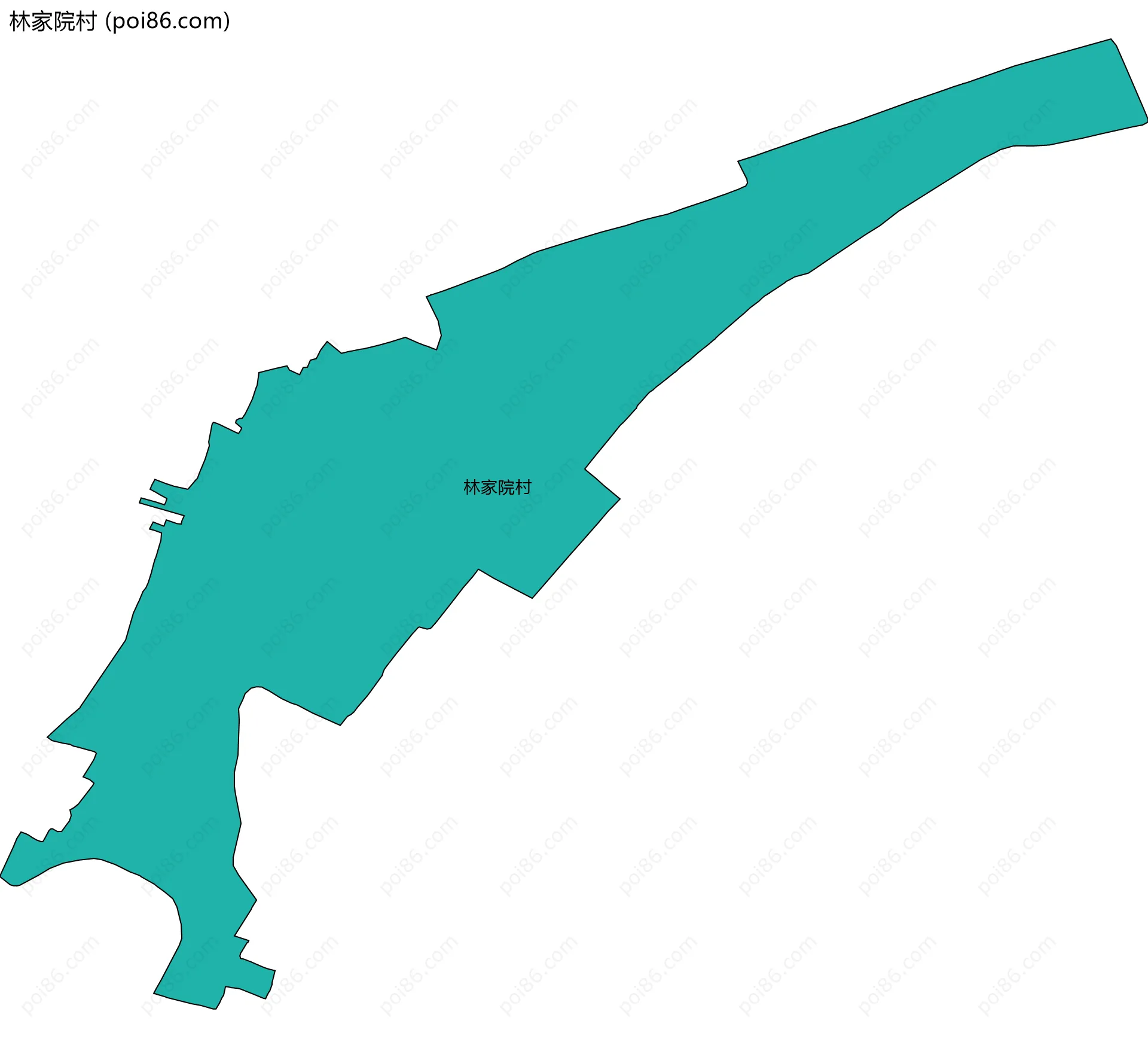 林家院村边界地图