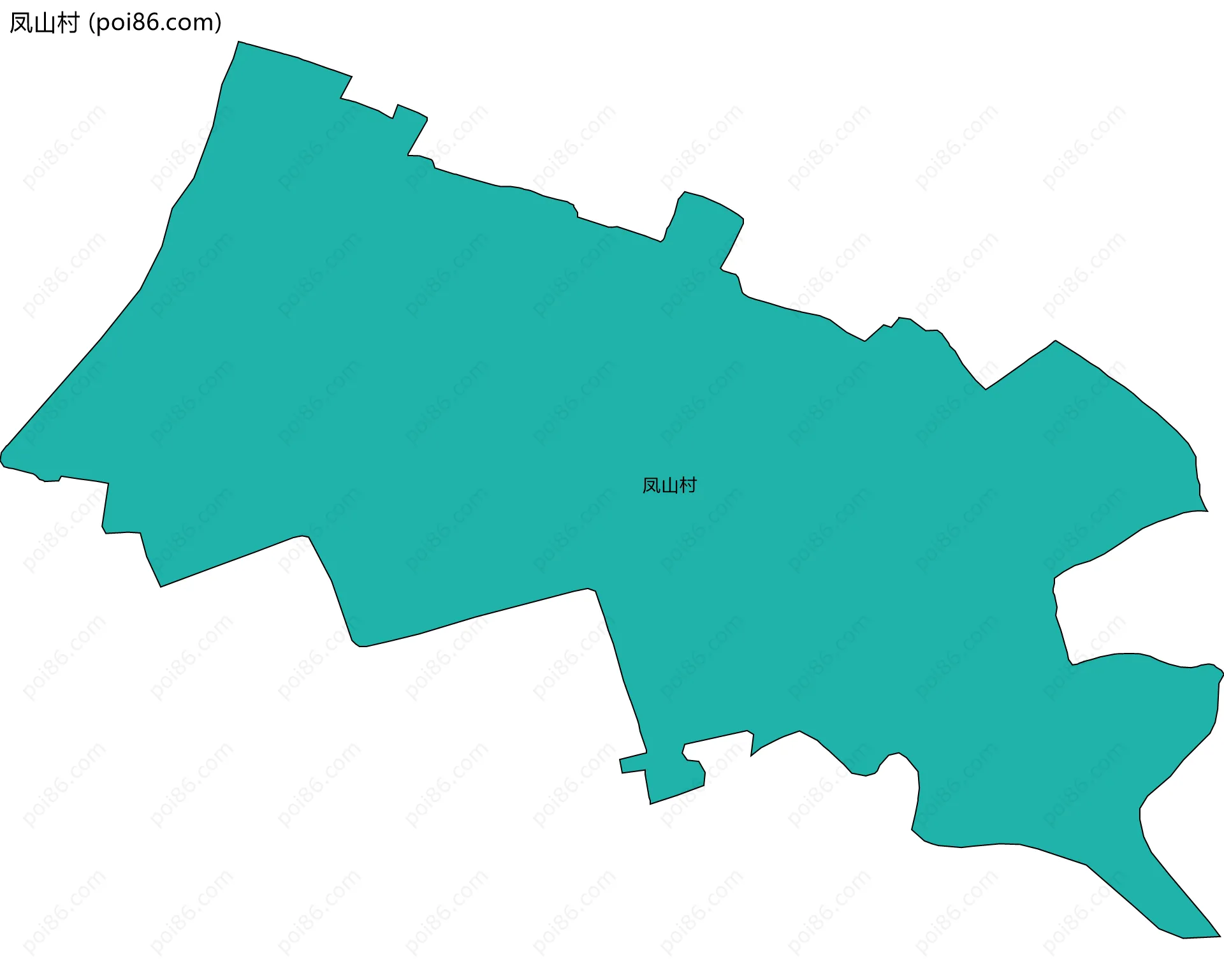 凤山村边界地图