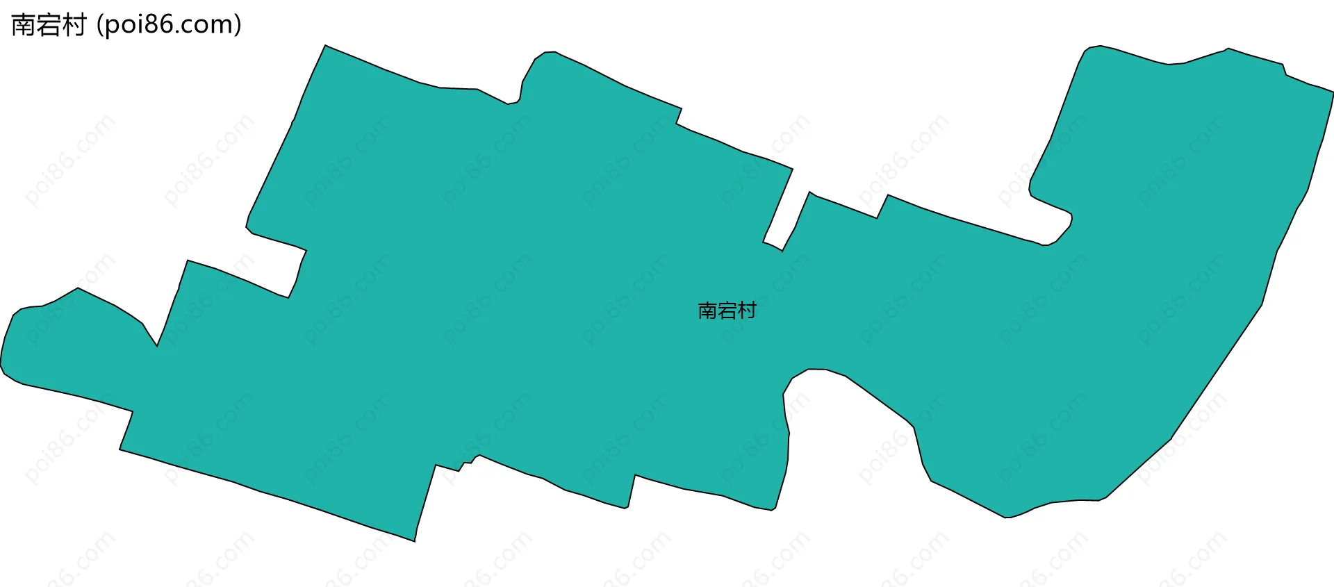 南宕村边界地图