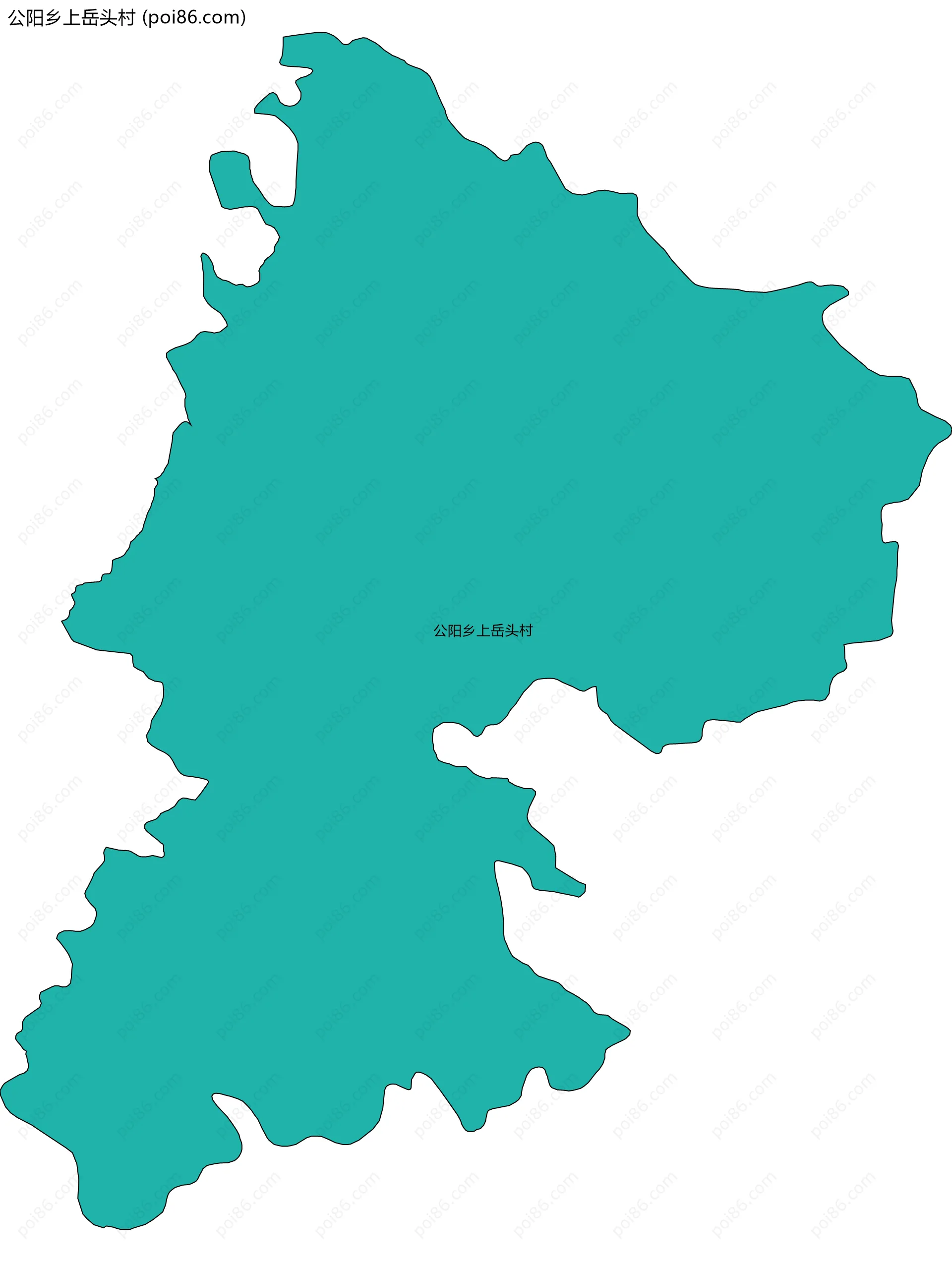 公阳乡上岳头村边界地图