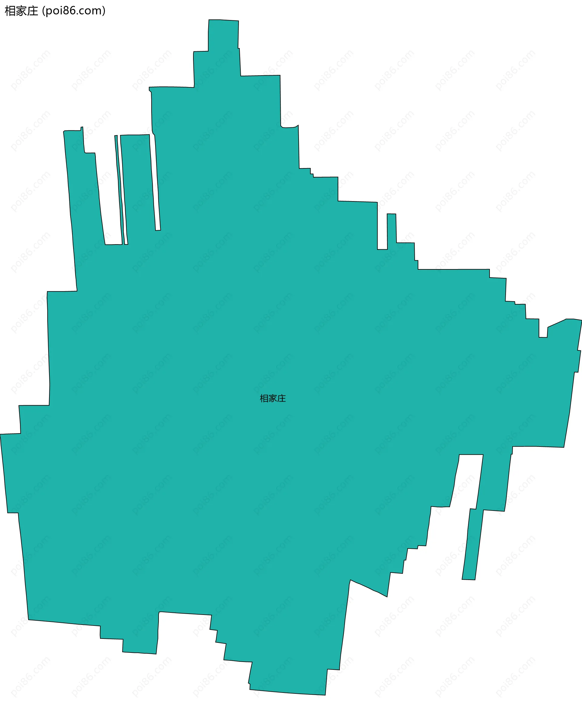 相家庄边界地图