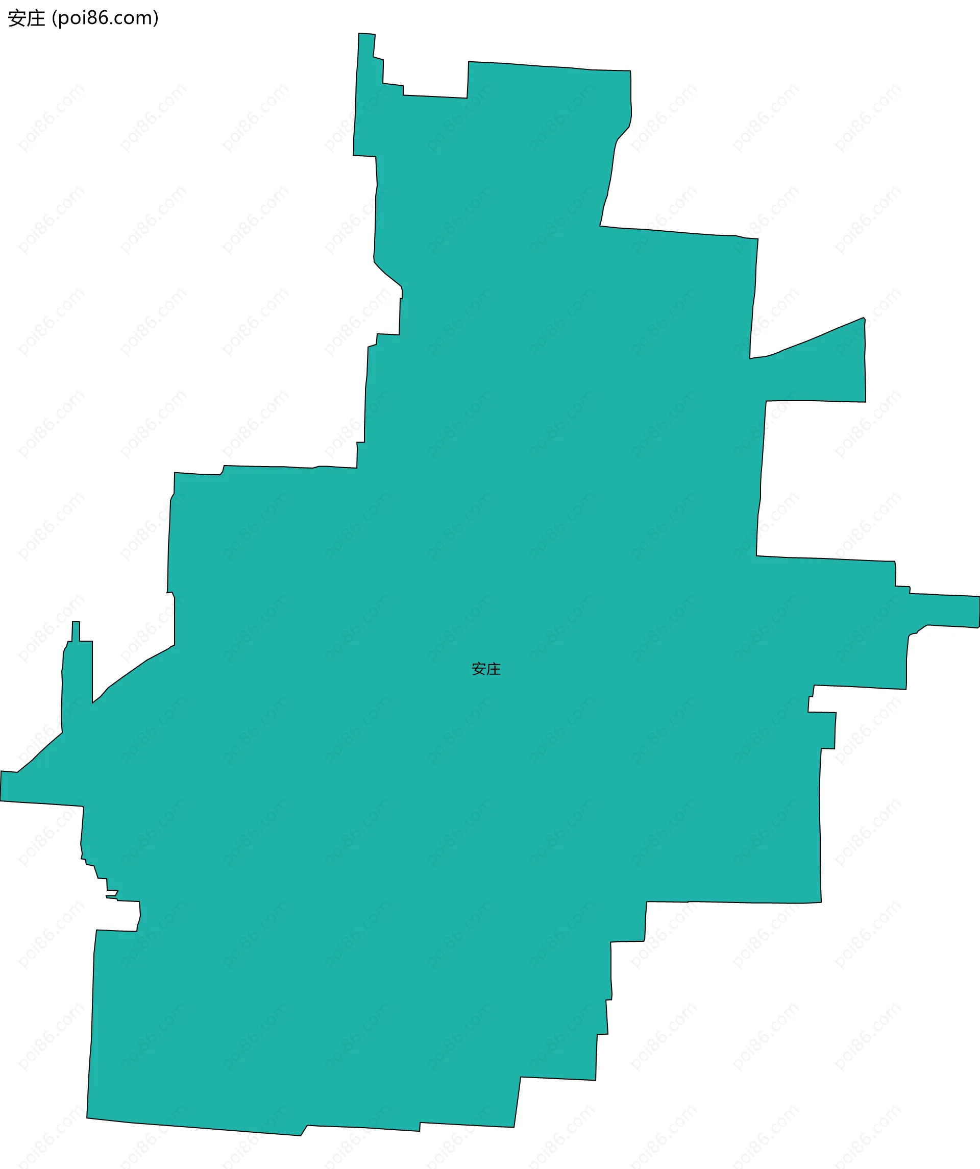 安庄边界地图