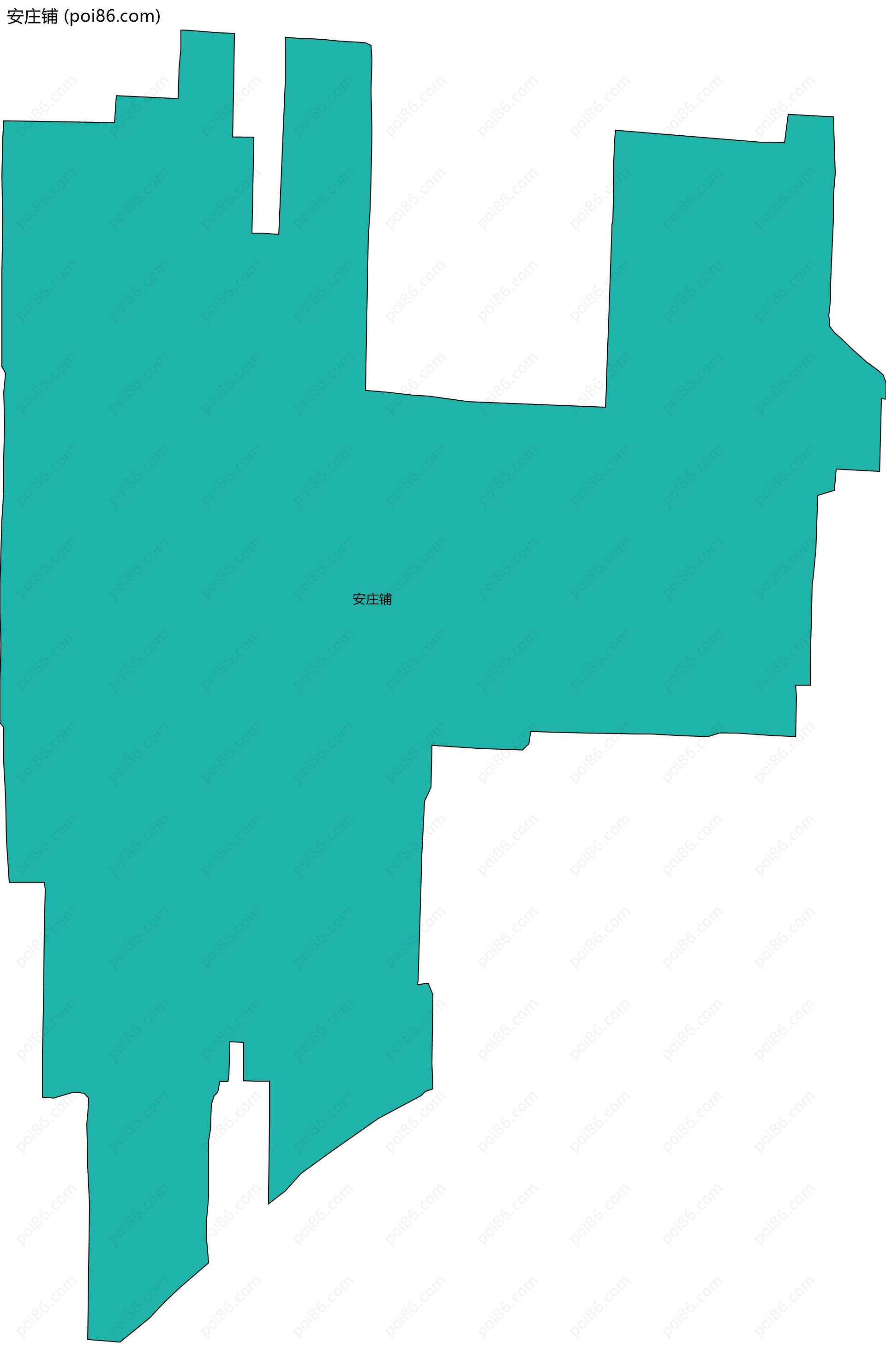安庄铺边界地图
