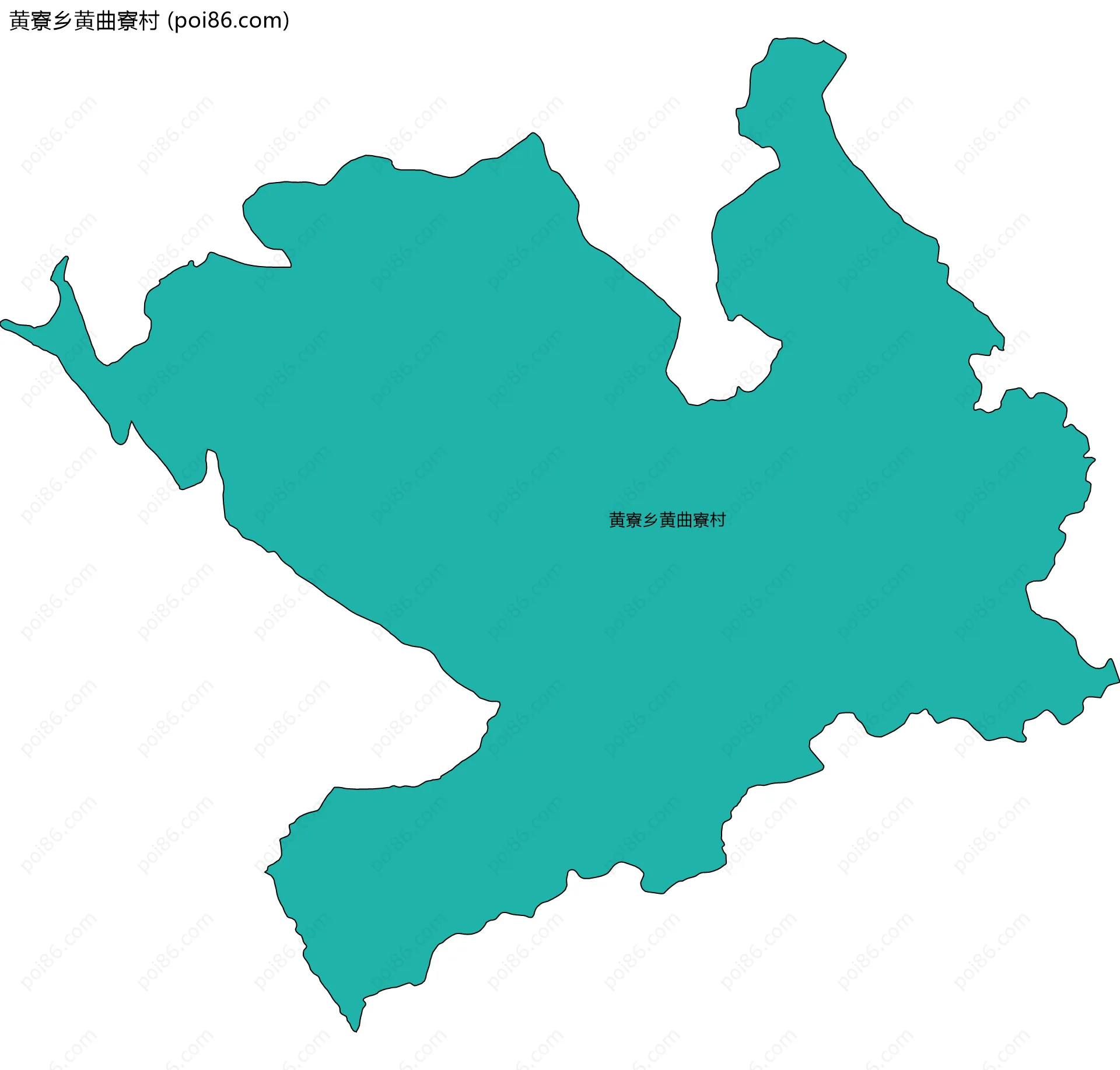 黄寮乡黄曲寮村边界地图