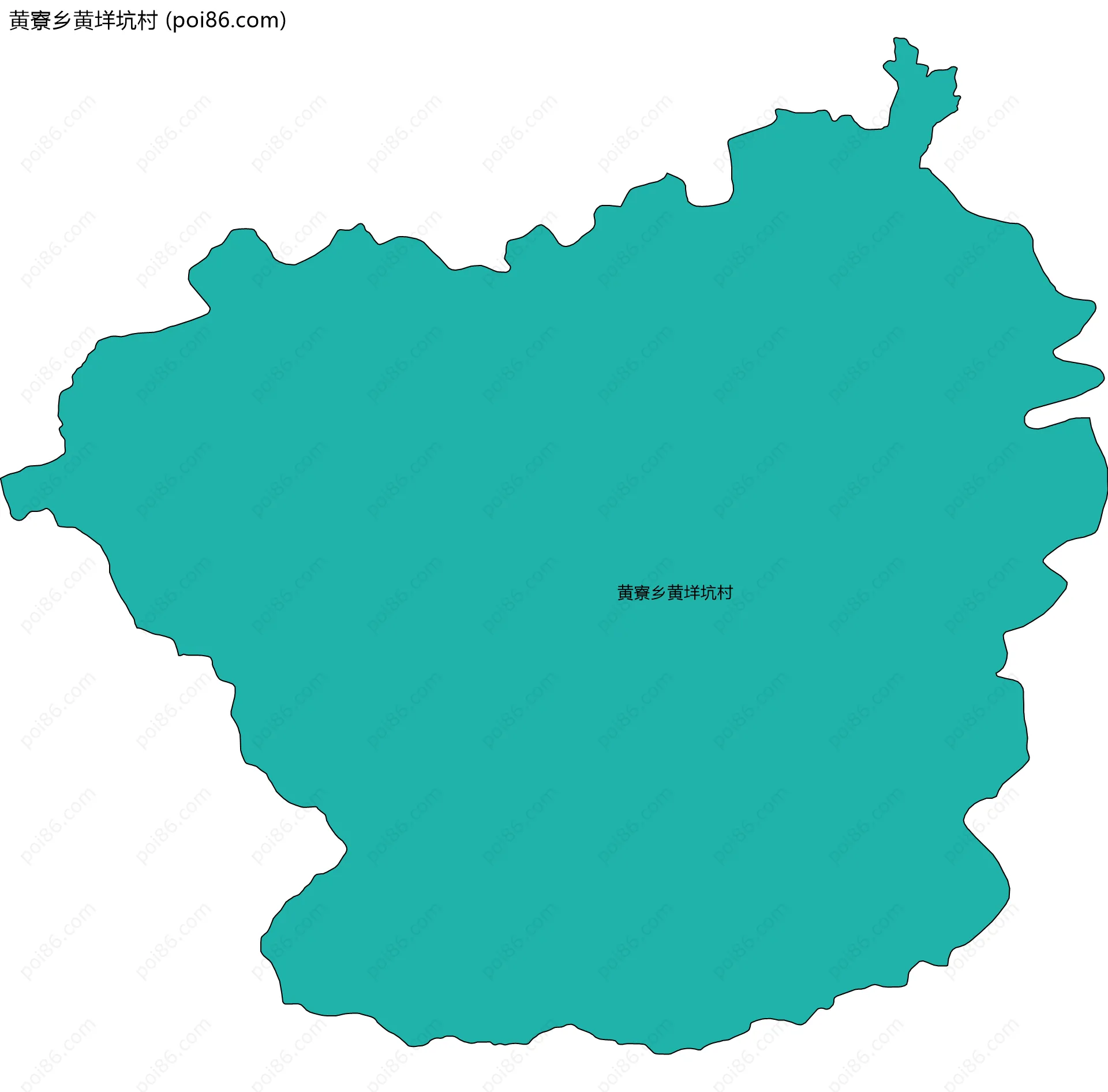 黄寮乡黄垟坑村边界地图