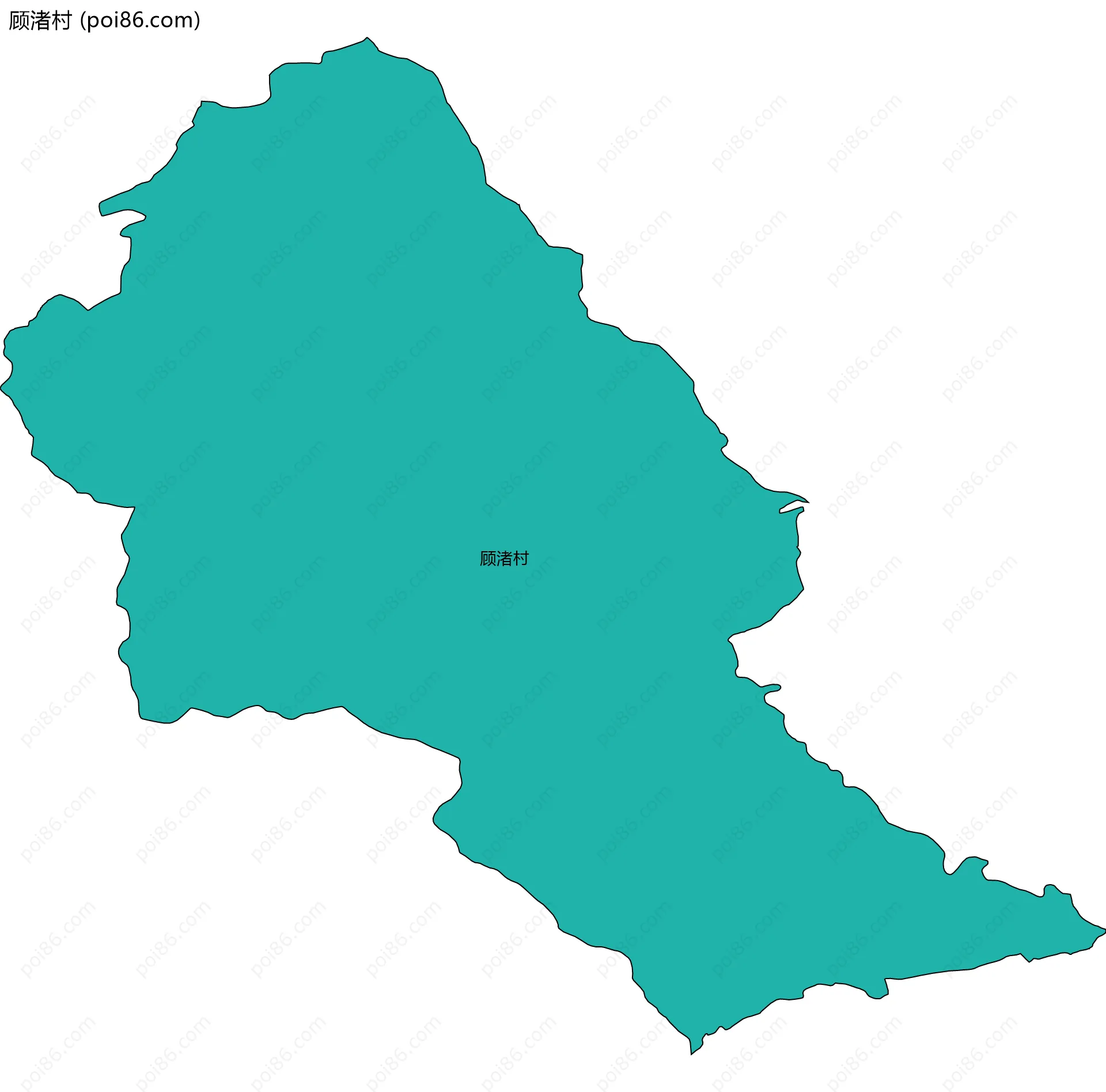 顾渚村边界地图